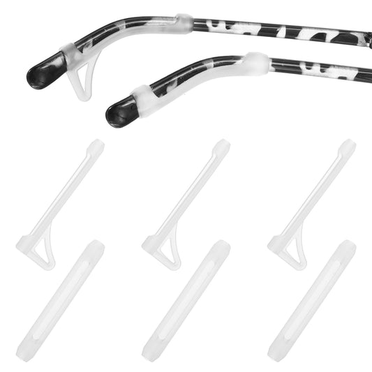 Ymapinc 12pcs Anti-Slip Silicone Eyeglass Ear Grips, Soft and Comfortable Glasses Ear Hooks, Clear Glasses Retainers with Hook Design, Keep Glasses from Sliding, Behind the Ear Cushion for Eyewear,