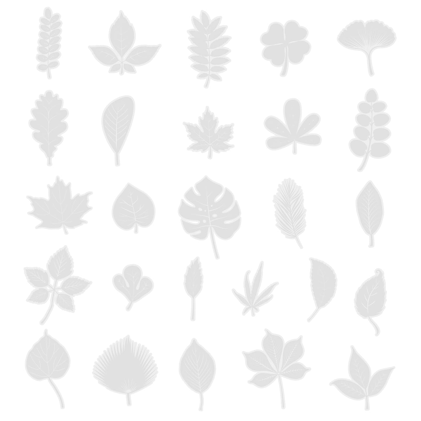 26 PCS Window Decals for Bird Strikes, Static Window Clings Anti Collision Window Assorted Leaf Shape Bird Deterrent to Prevent Birds from Hitting Windows, Stop Birds Flying into Windows(Leaf Style)