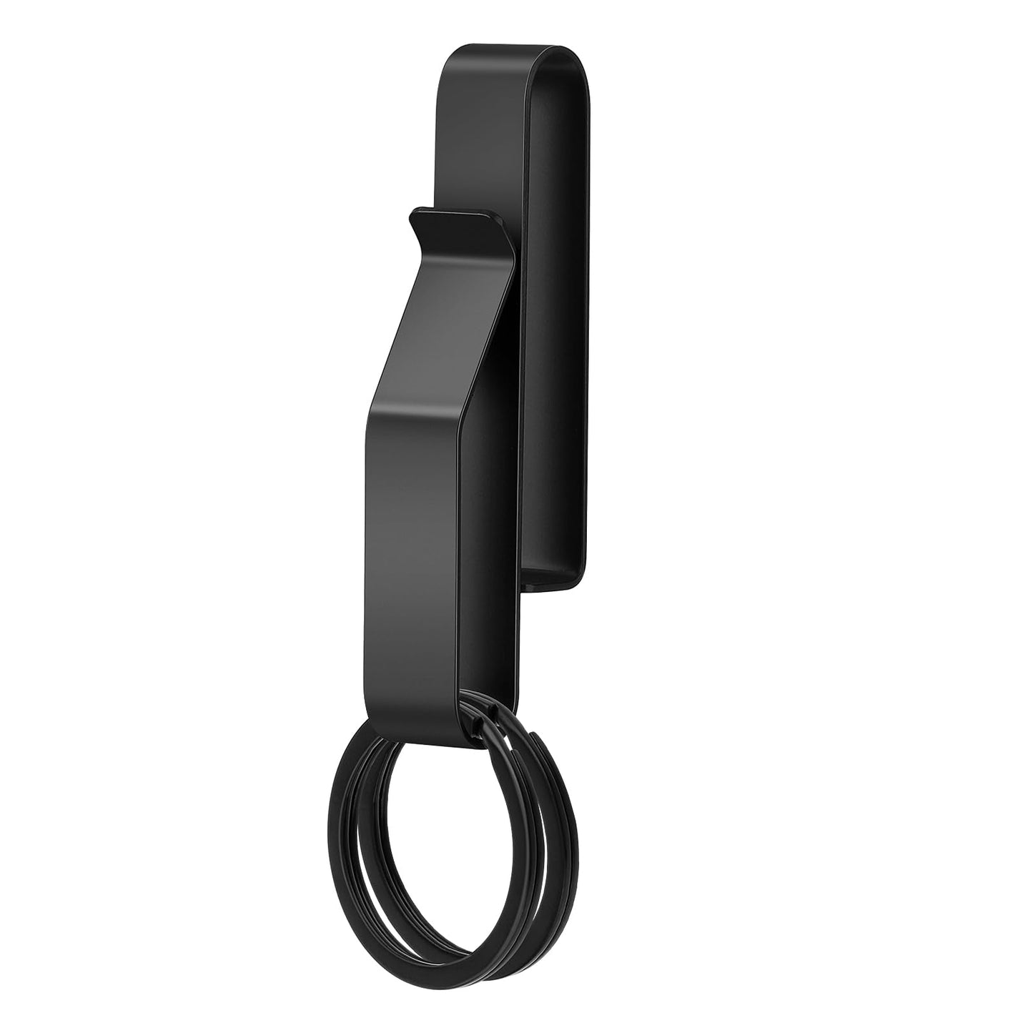Duty Belt Key Holder Police Key Holder for Duty Belt Stainless Steel Tactical Key Holder Clip Double Side Quick Release Key Holder with Detachable Keyring for Police Law Enforcement and Workers