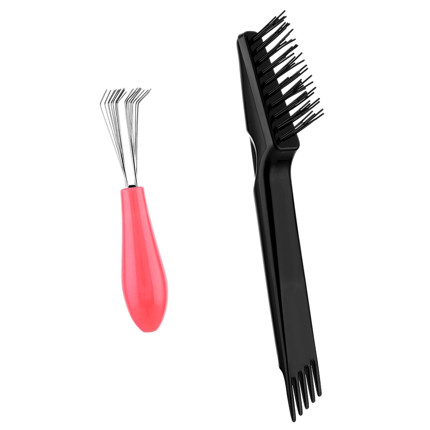 Bremorou Pack of 2 Hair Brush Cleaner, Cleaning Tool, Comb Cleaner, Comb Cleaner, Comb Cleaning Brush for Hair from Hair Brushes and Combs for Combs Bath Mats