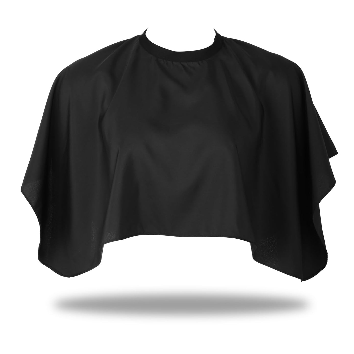 Mabor 1pcs Hairdressing Capes for Salon Professional Hair Cutting Cape,Waterproof Nylon Cape with Adjustable Neckline, Hair Cut Cape Ideal for Hair Styling and Protection, Black (15.7-17.3x13.7in)