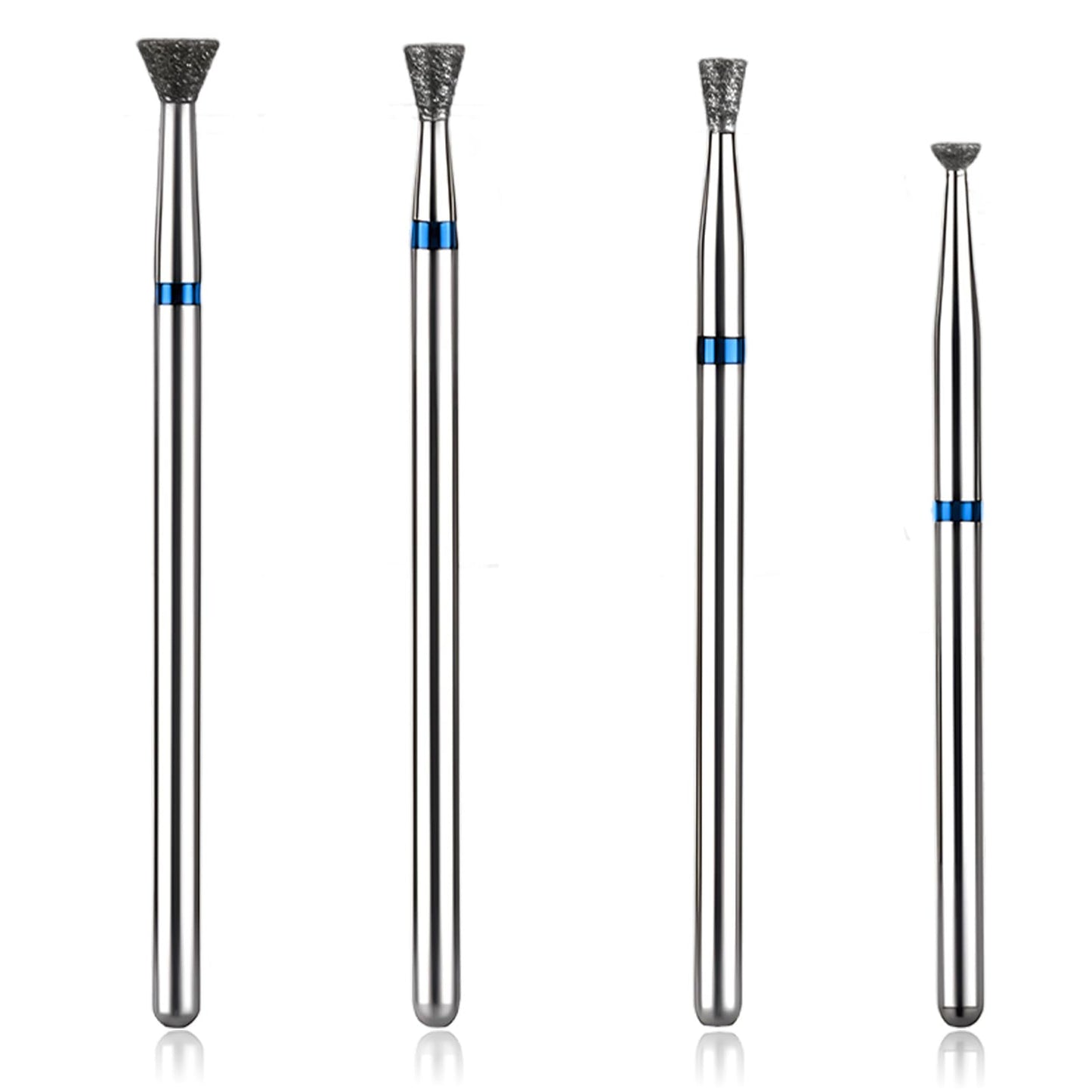 Chsoejuf 4Pcs Cuticle Nail Drill Bit, Russian Diamond Nails Drill Bit