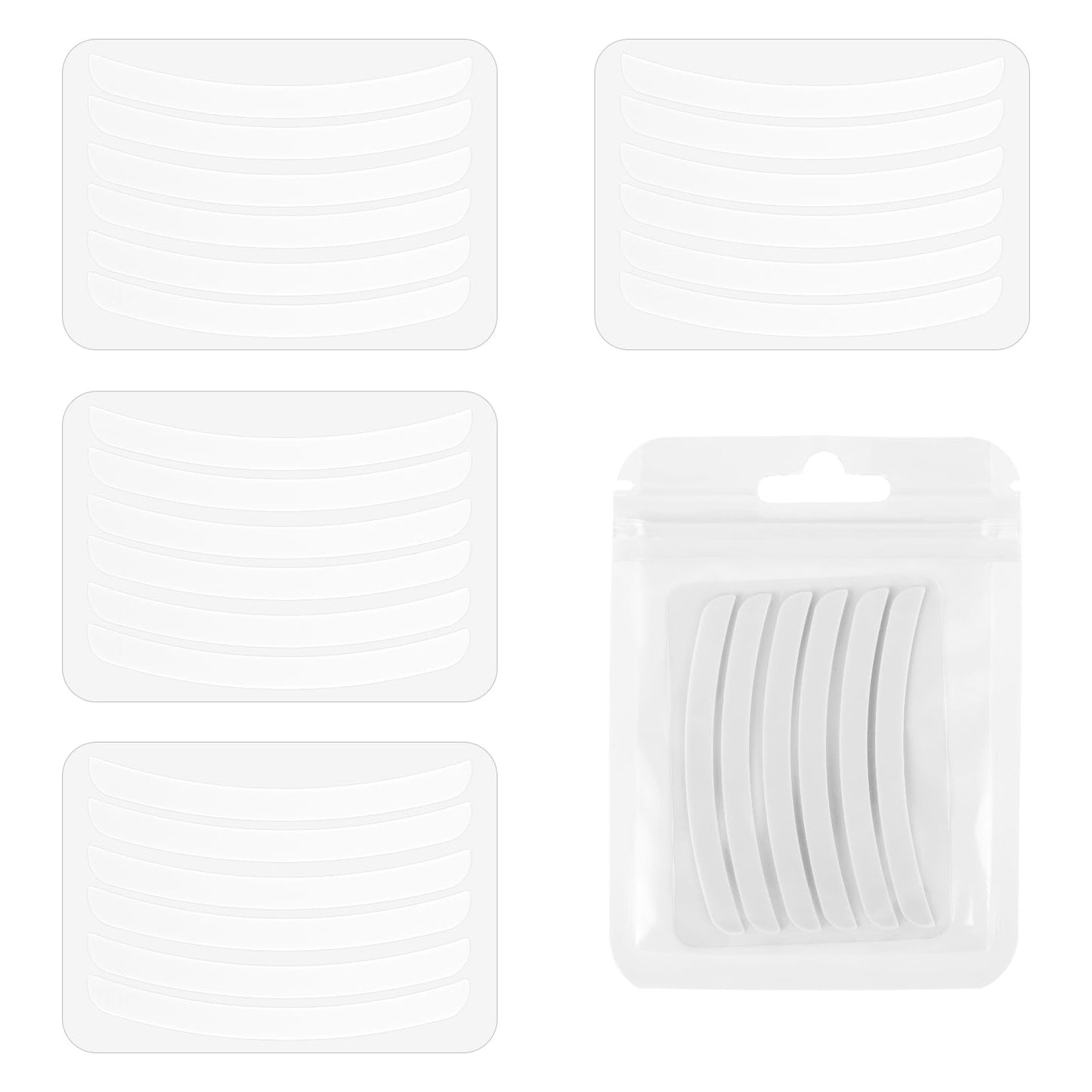 Ouligay 30Pcs Lash Lift Ribbon Kit Reusable Lash Lift Pads Silicone Perm Lash Lift Rods Lift Shields Eyelash Lifting Compensator for Eyelashes Lifting Permanent Eye Lashes White
