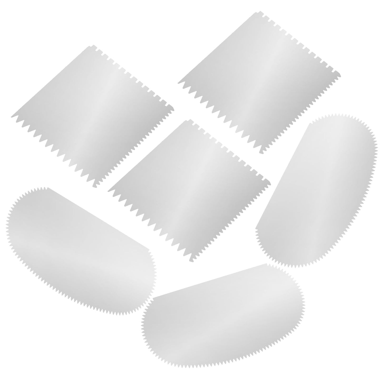 Xindojuz 6 PCS Clay Sculpting Tools, Stainless Steel Pottery Ribs Serrated Clay Scraper Sculpture Cutter Crafts Tool Ceramics Sculpting Tools Kits for Sculptings Texturing Artists Modeling Potter