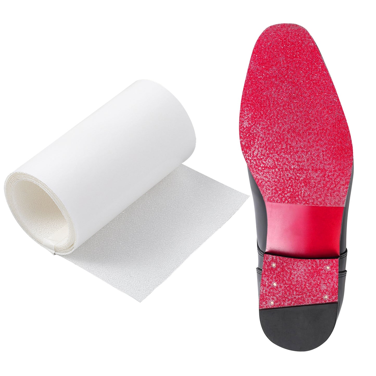 Nogeqi Shoe Sole Protector, Transparent Shoe Grips on Bottom of Shoes, Red Bottom Protectors, Anti-Slip Sole Protector for Red Bottom Heels & Sneakers Guard Stickers(50cm)