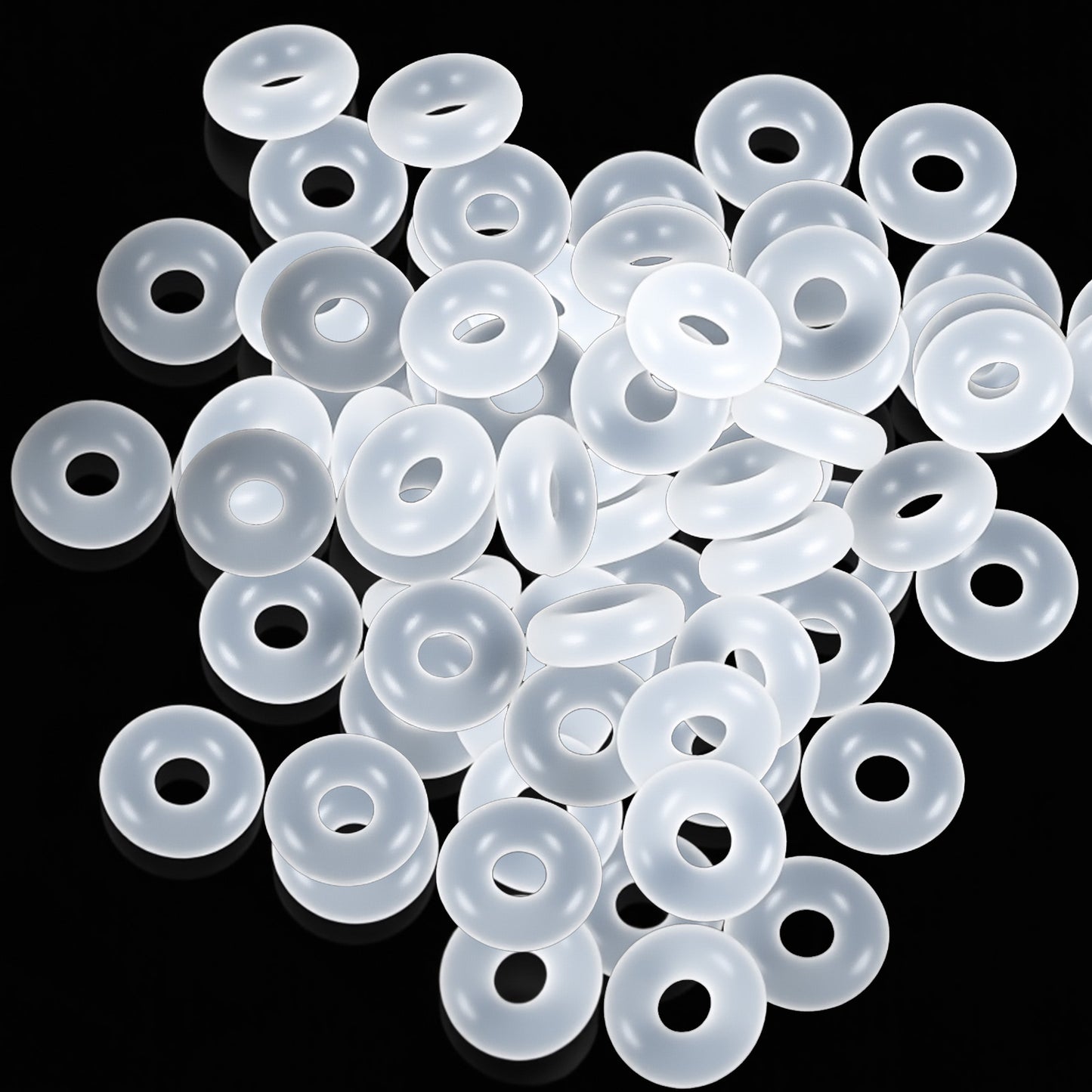 200 Pcs Silicone Stopper Beads for Bracelets Charm Stoppers for Jewelry Making Stoppers Bead for Bracelets Silicone Stopper Bead for Charm Bracelet Spacers White 0.24 × 0.08 × 0.08 Inch