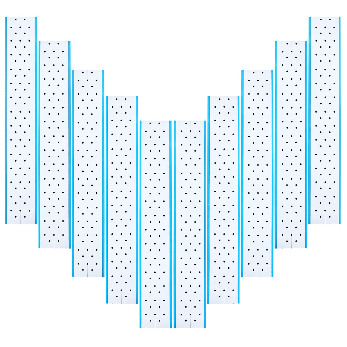 10 Pcs Wig Tape Double Sided Blue Hole Punch Tape Waterproof Toupee Tapes for Lace Wigs Breathability Lace Adhesive Tapes for Hairs Pieces Hair Extension Wig Accessories Women 11.81 × 1.77 Inch