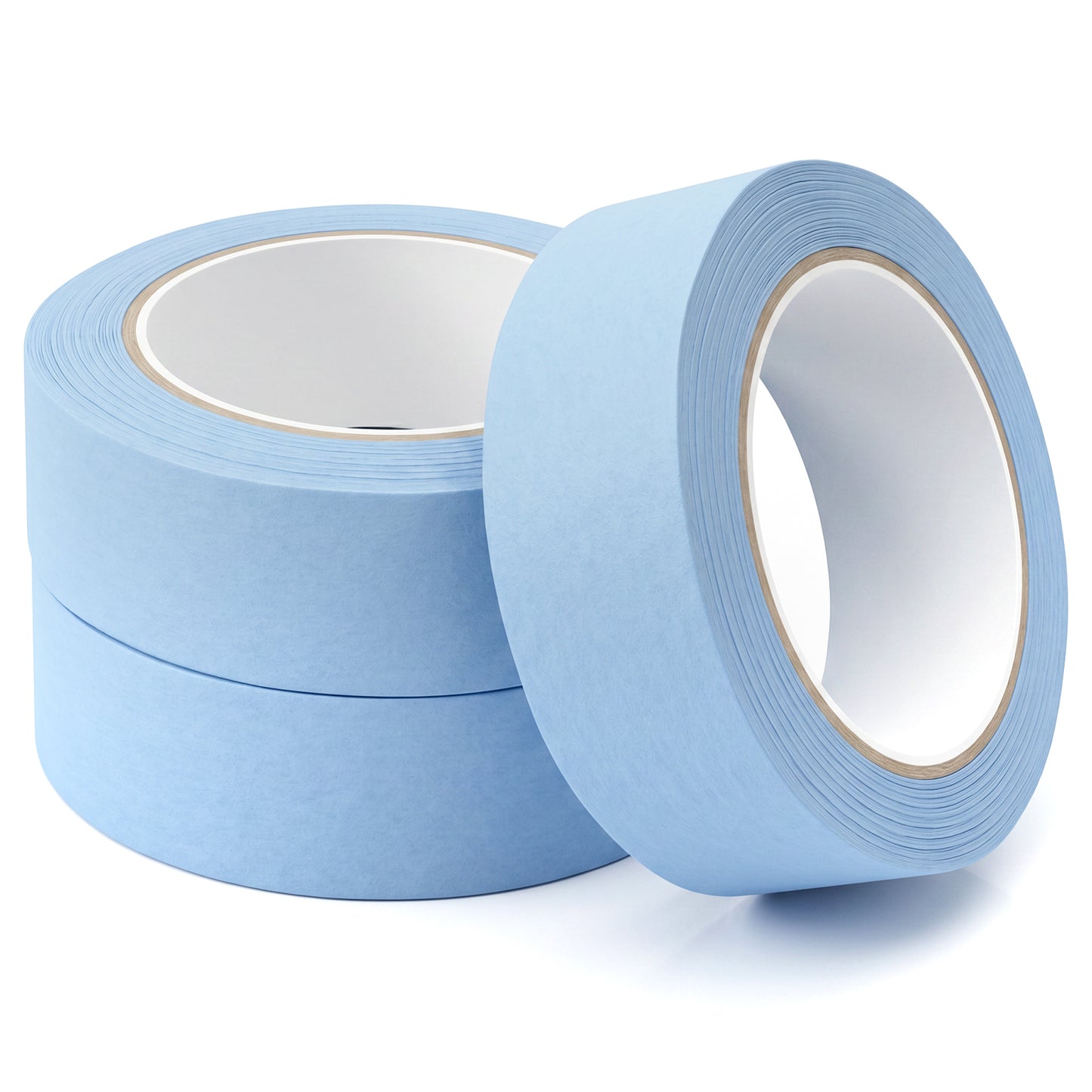 RAHHLIZS 3 Rolls Light Blue Washi Tapes Colorful Masking Tape