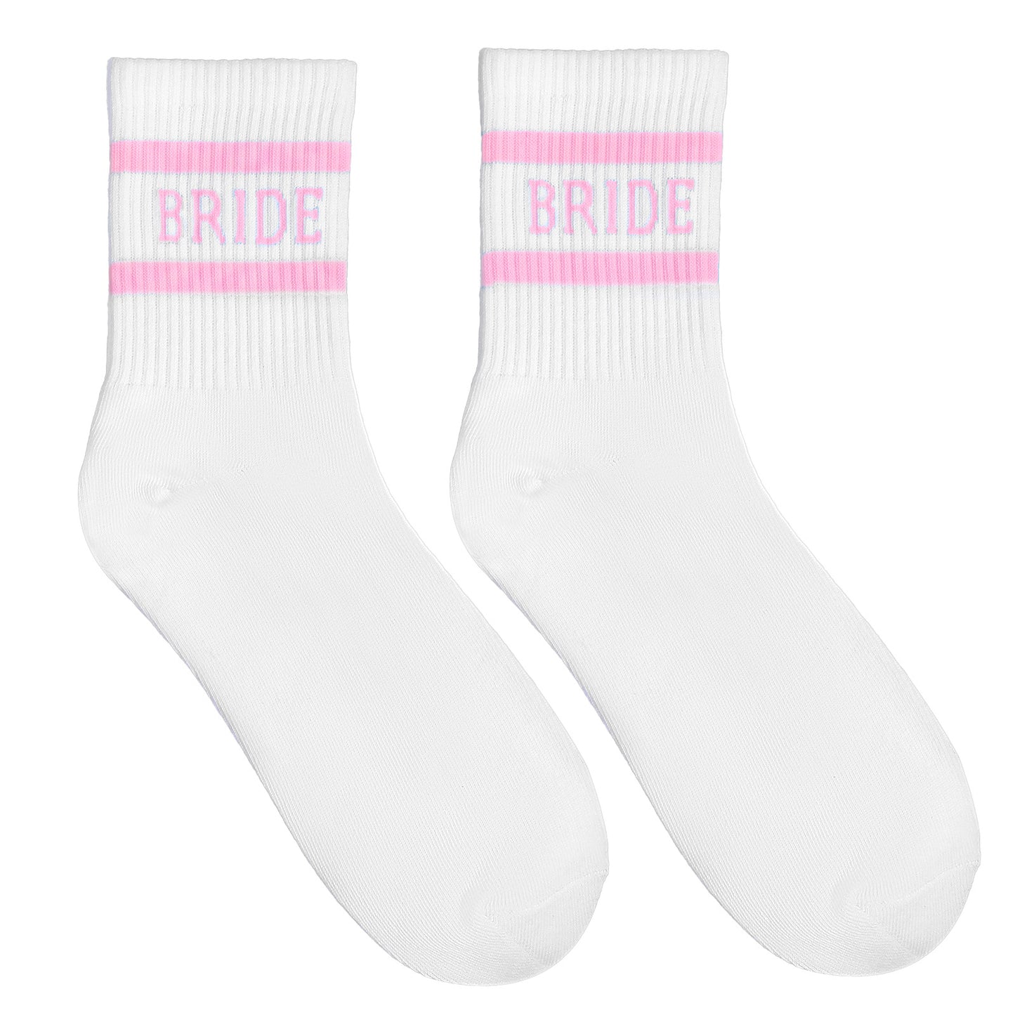 Mabor Bride Socks for Women, Something Pink Gift for Wedding Day Bachelorette Bridal Shower Party, Bridal Socks for Women, Pink