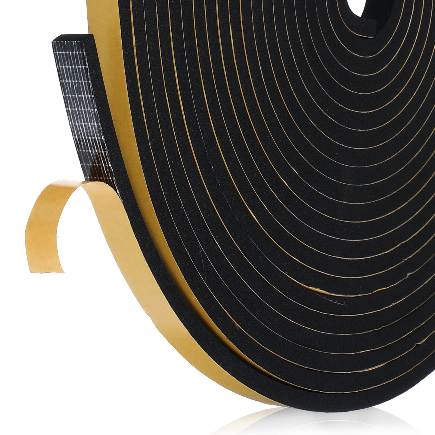 Foam Insulation Tape for Windows and Doors, Weather Stripping Door Seal, High Density EVA Foam Strips with Strong Adhesive Weather Stripping Door Seal for Gap Insulation (1/4" x 1/2", 33FT, Black)