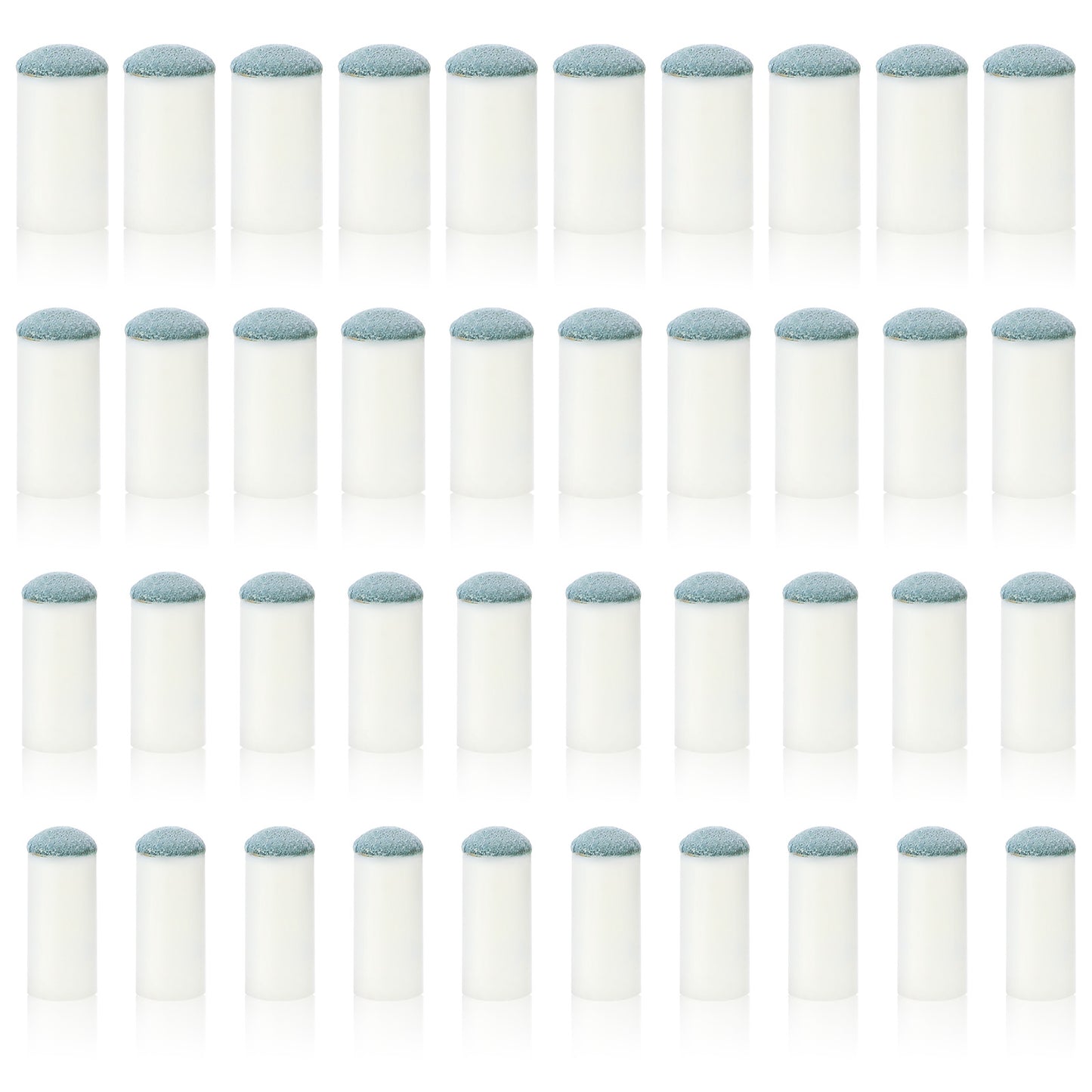 Nogeqi 40PCS Slip on Pool Cue Tips, 4 Sizes Pool Stick Tips Replacement Kit for Snooker Cues Table Billiards Accessories, No Glue or Tool Required (9mm, 10mm, 12mm, 13mm, Each Size 10PCS)