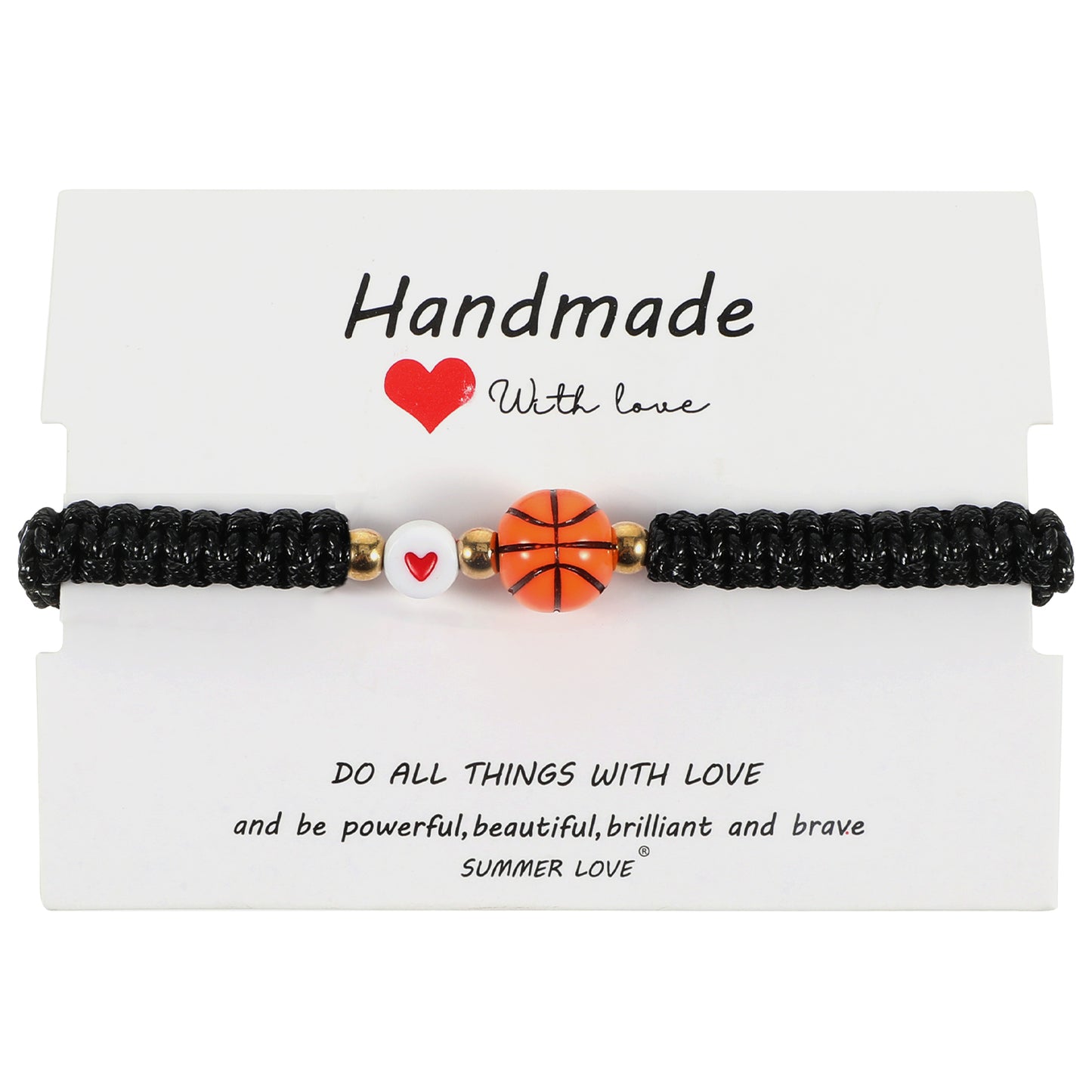 Tyqour Soccer Bracelet Gifts for Teen Men Women Black Adjustable Cool Soccer Gift Party Favors Graduation Birthday Gifts For Teens Teams Players Brother(Soccer)