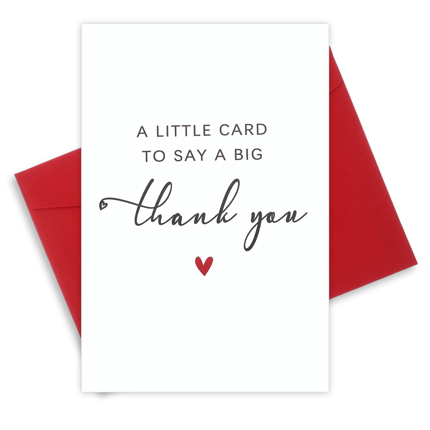 Nogeqi Thank You Card with Envelope, Thank You Note Appreciation Gift for Baby Shower Wedding Teacher Graduation, Folded 18x12cm, Blank Inside