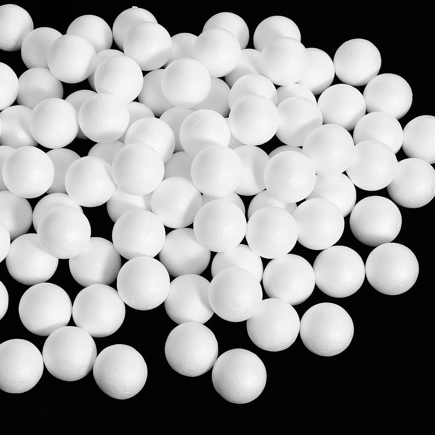 Matwsec 50 Pcs 1.18 Inch Foam Balls for Crafts Styrofoam Balls Small White Foam Ball Polystyrene Craft Ball for DIY Art Holiday Household School Projects and Party Decoration