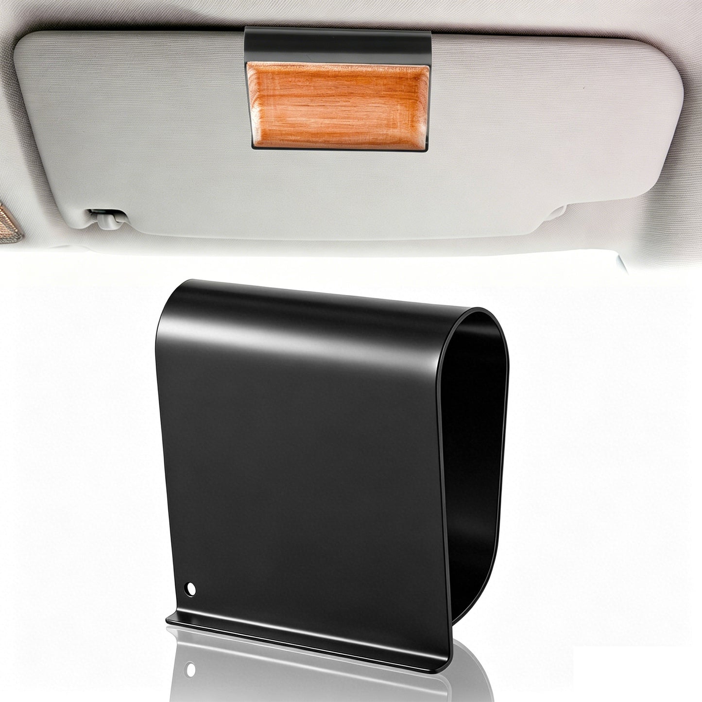 Black Car Air Freshener Visor Clip Compatible with Drift Freshener, Auto Accessories, Metal Sun Visor Holder Vehicle Metal Clips for Car Truck SUV (Clip Only)