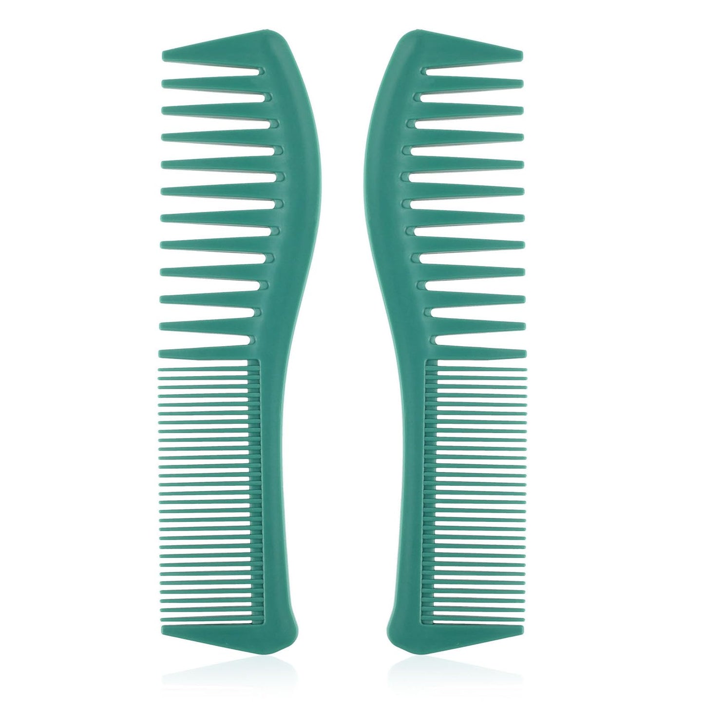 Ouligay 2Pcs Wide Tooth Comb Large Tooth Comb Curl Comb Wide Teeth Combs Double Comb Hairstyle Comb Salon Barber Comb for Curly Wavy Thick Wet Hair for Women Men