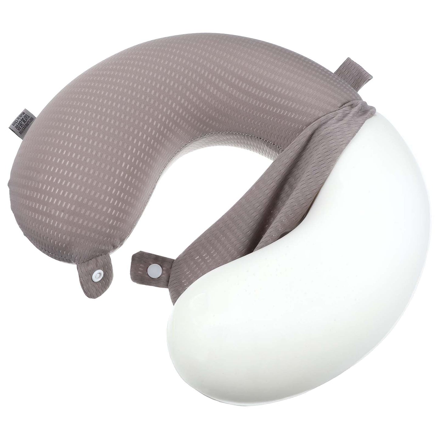 Xinjoduz Travel Neck Pillow Cover, U Shaped Neck Pillow Case Covers Soft and Smooth Pillow Cover with Zipper Washable, Neck Pillow Replacement Cover Airplane Pillow Covers (Only Pillow Covers)(Grey)