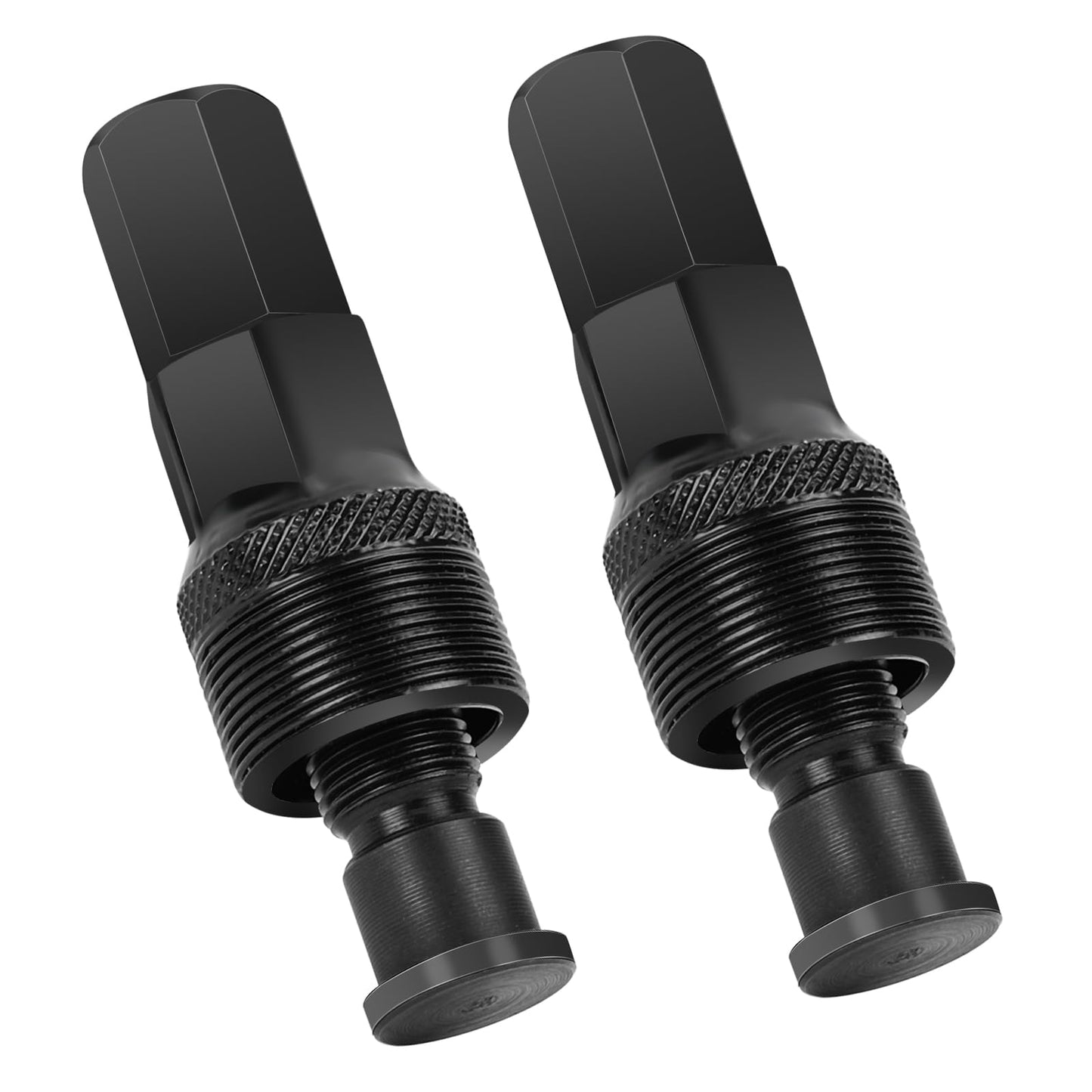 2 PCS Bike Crank Removal Tool Bike Crank Puller Crank Arm Puller Cartridge Bottom Bracket Wrench Standard Professional Bicycle Repair Tool Kit for Bicycle Repair and Maintenance (Black)