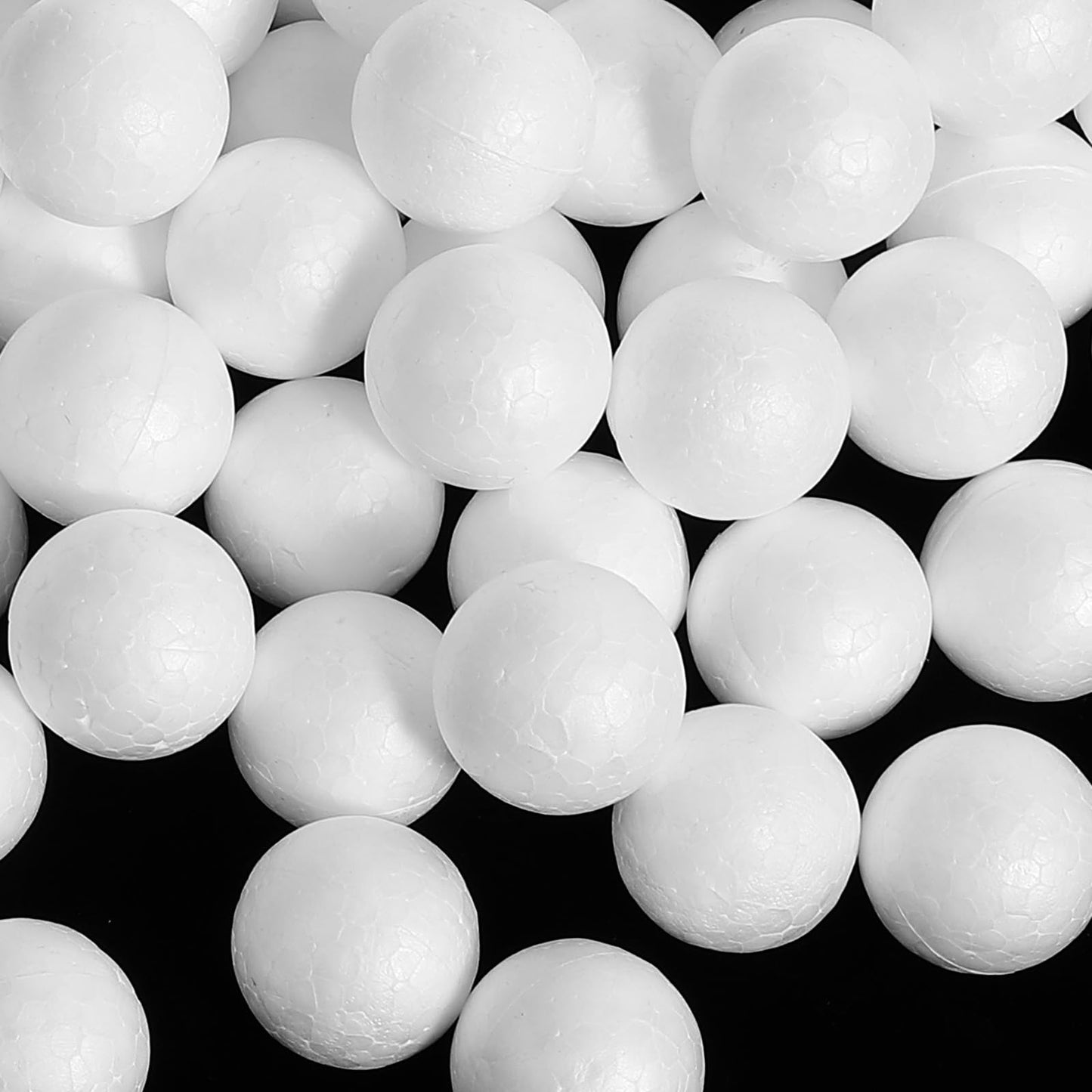 100 Pcs Foam Ball Foam Beads Mini Small Balls Polystyrene Beads for DIY Craft Supplies Wedding Party Art Homemade, White 0.98in Small Balls for School Projects