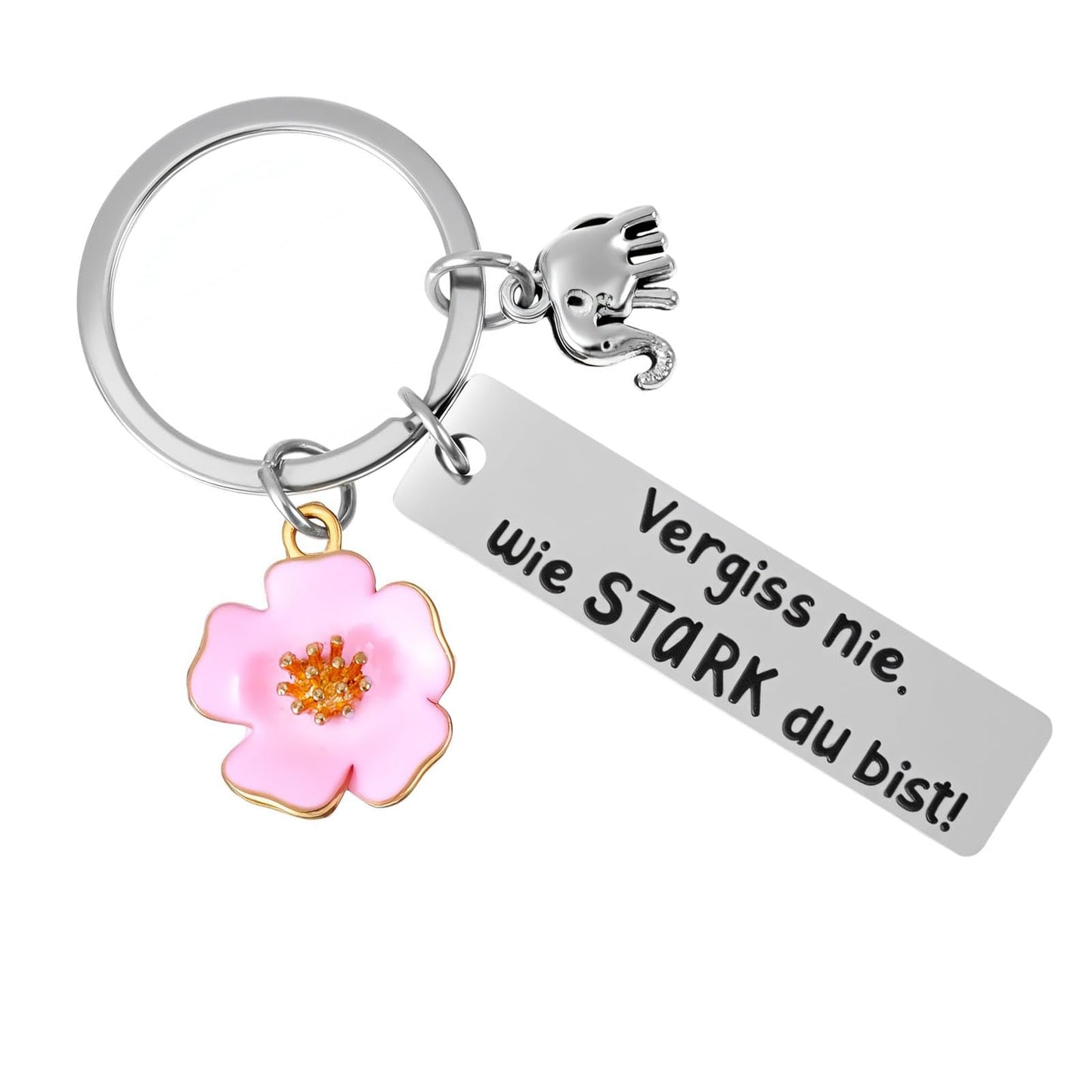 Tyqour Courage Gifts for Women, Best Friend, Birthday Gift, Keyring with Engraving, Get Soon Gifts for Mum, Sister, Colleague, Birthday Gift