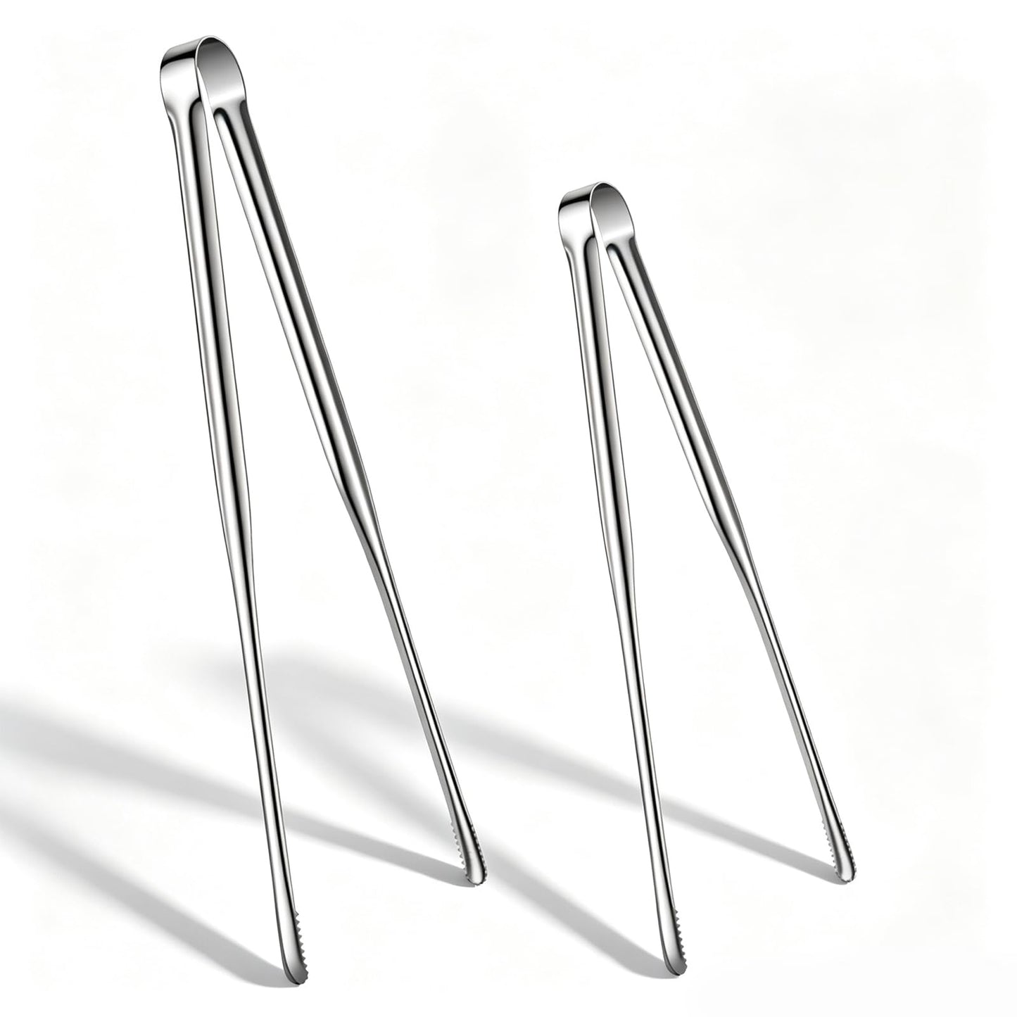 Chsoejuf 2 Pcs Kitchen Tweezers for Cooking Metal Tongs for Grilling Food