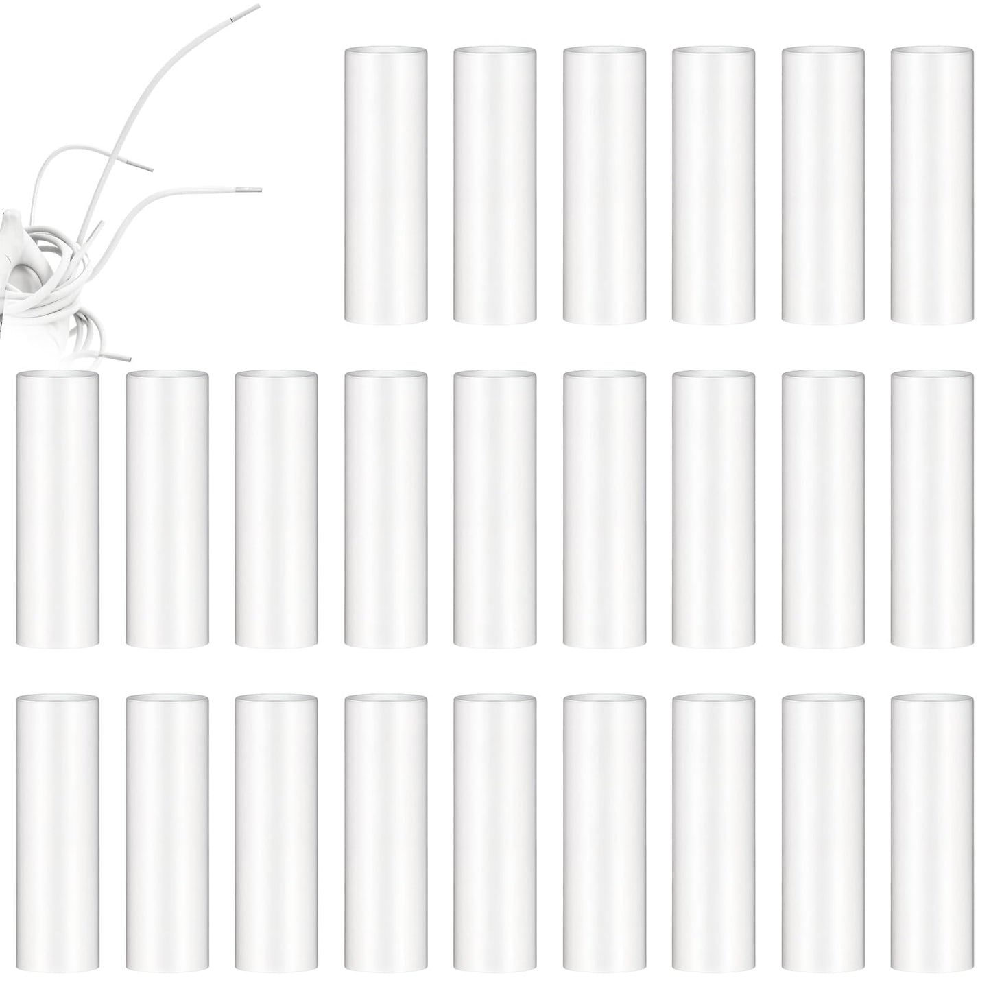 Teaaha 100Pcs Shoe Lace Ends Tips, Clear Aglets for Shoelaces, Shoelace Repair Aglet Tips Replacement for Drawstring Ends Heat Shrink Tubing Aglets For Sneaker Shoe Sneaker Heat Shrink Tubing