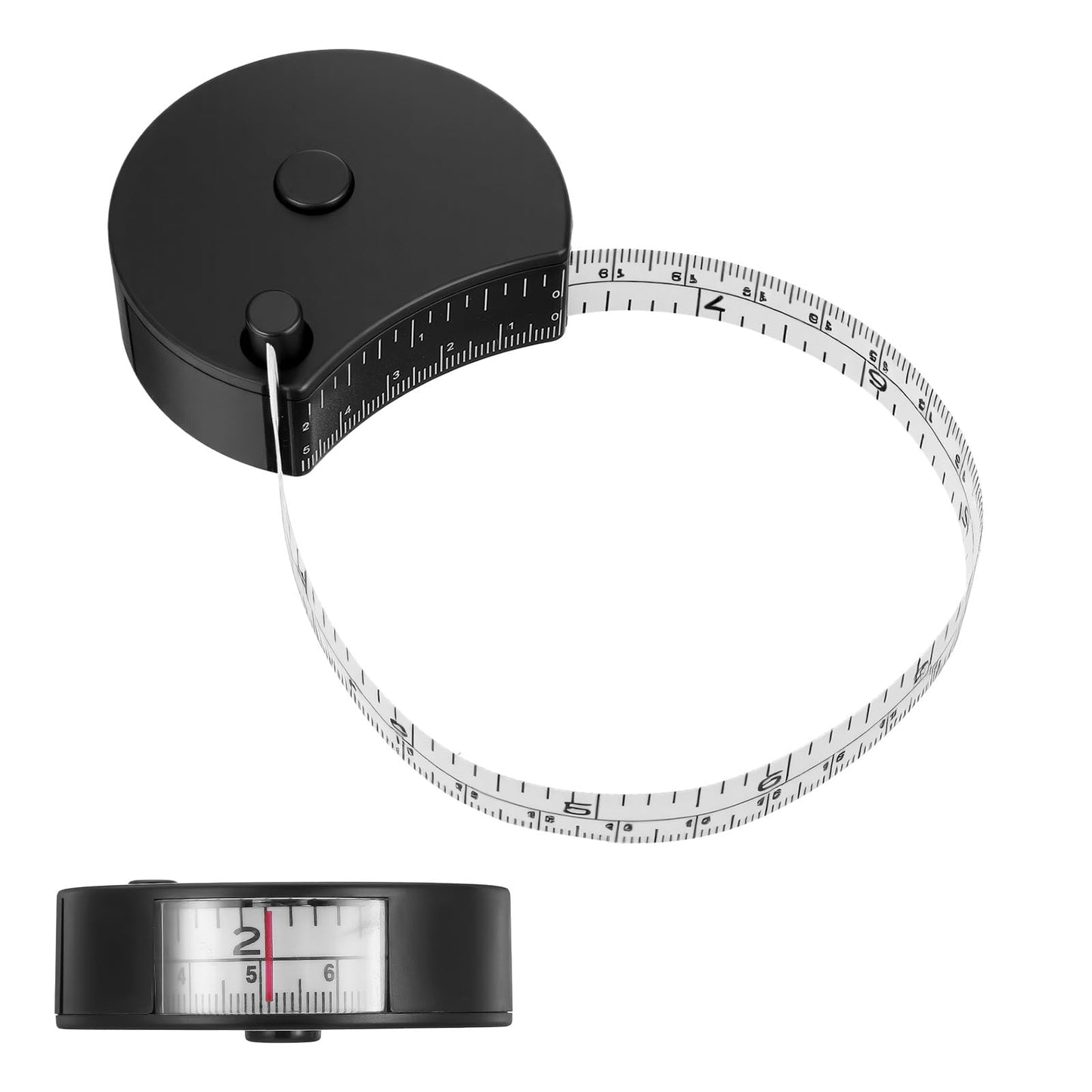 Ouligay Automatic Telescopic Tape Measure with Locking Mechanism 60in/150cm Retractable Body Measuring Tape for Body Measurements, Fitness, Weight Loss, Tailor, Sewing, Handcrafts