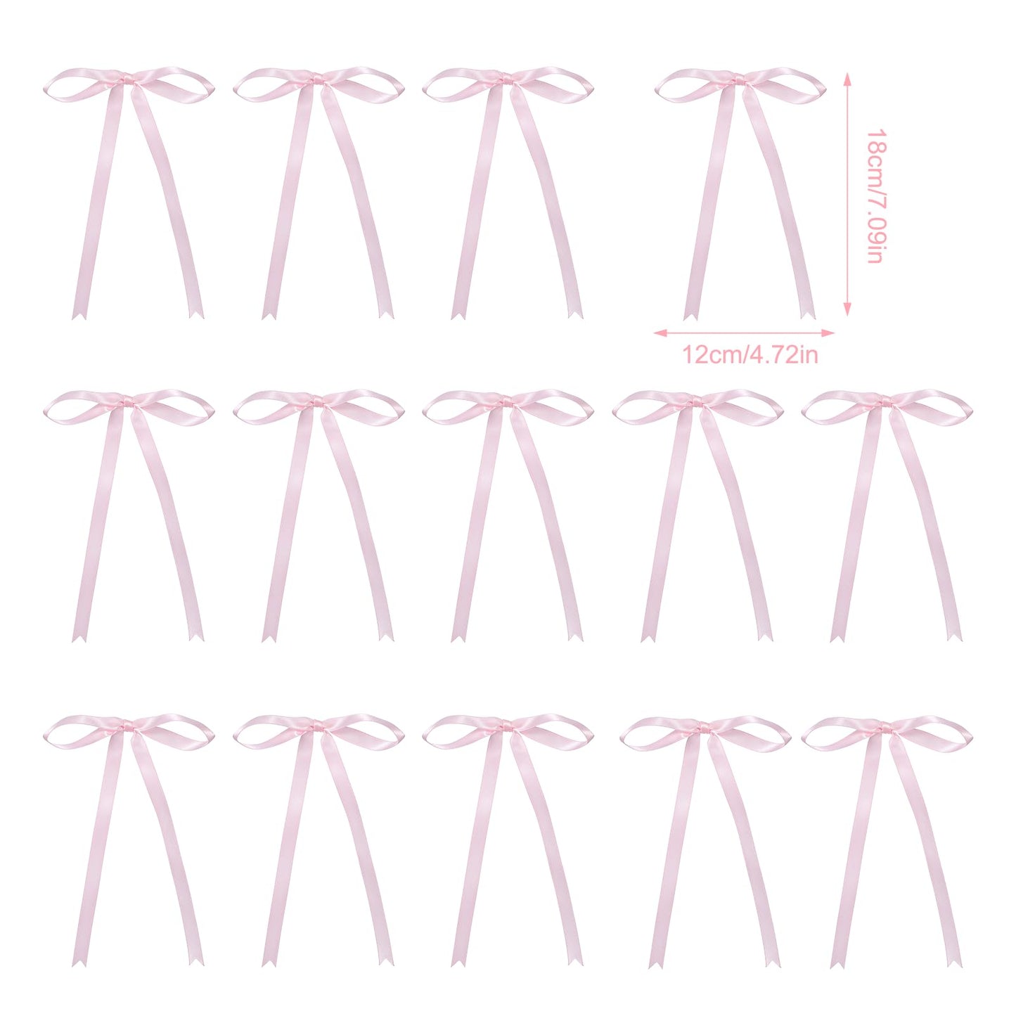 50 PCS Pink Bows for Cake Decorating Bowknot Cake Toppers Bowknot Cakes Decoration Pink Bow Ribbon Cakes Toppers Bow Tie Insert for Birthday Wedding Party Wedding Anniversary Party Supplies