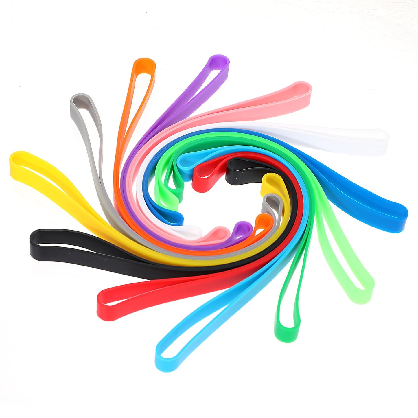 12 Pcs Silicone Rubber Bands Beach Towel Bands Colorful Towel Bands for Beach Chairs Large Silicone Rubber Bands Stretchable Towel Bands Cruise Towel Bands Rubber Towel Clips for Lounge Chair