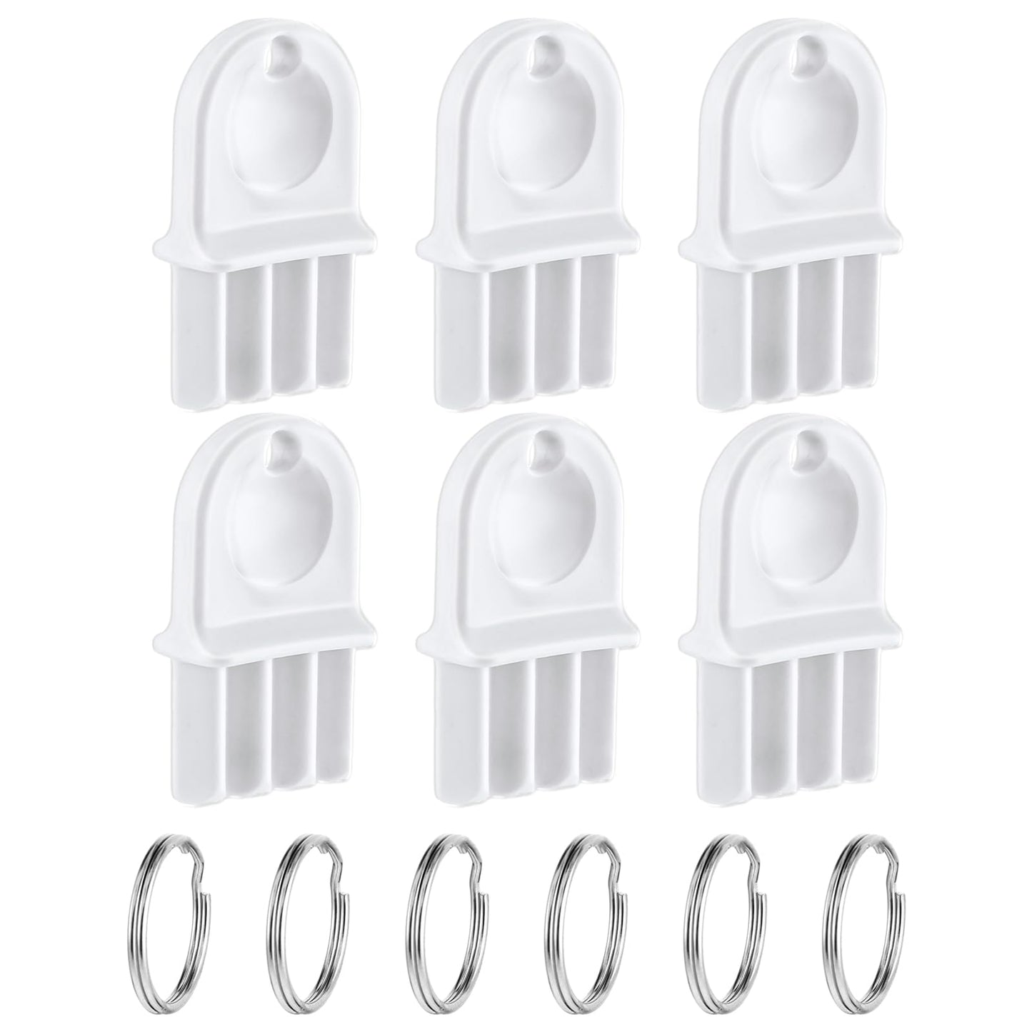 Teaaha 6 PCS Toilet Roll Key, Paper Towel Dispenser Key Replacement Spare Hand Towel Dispenser Modular Key White Tissue Paper Dispenser Key for Paper Towel and Toilet Paper Dispensers