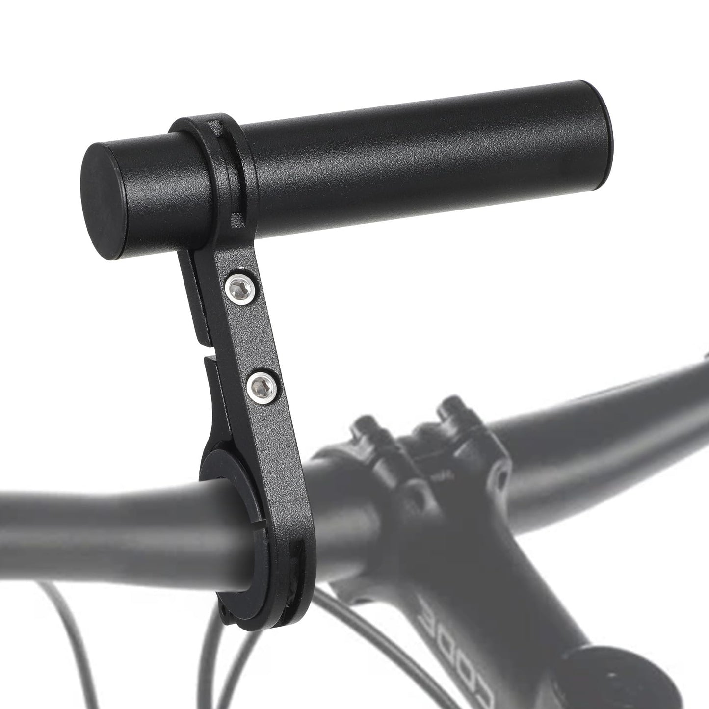 Bike Handlebar Extender, 4" Long Aluminum Alloy Handlebar Extension Cross Bar for Bicycle and Motorcycle, with Single Mounting Clamp Bracket Accessories, Fit Handlebars with Diameter of 0.87" to 1.34"