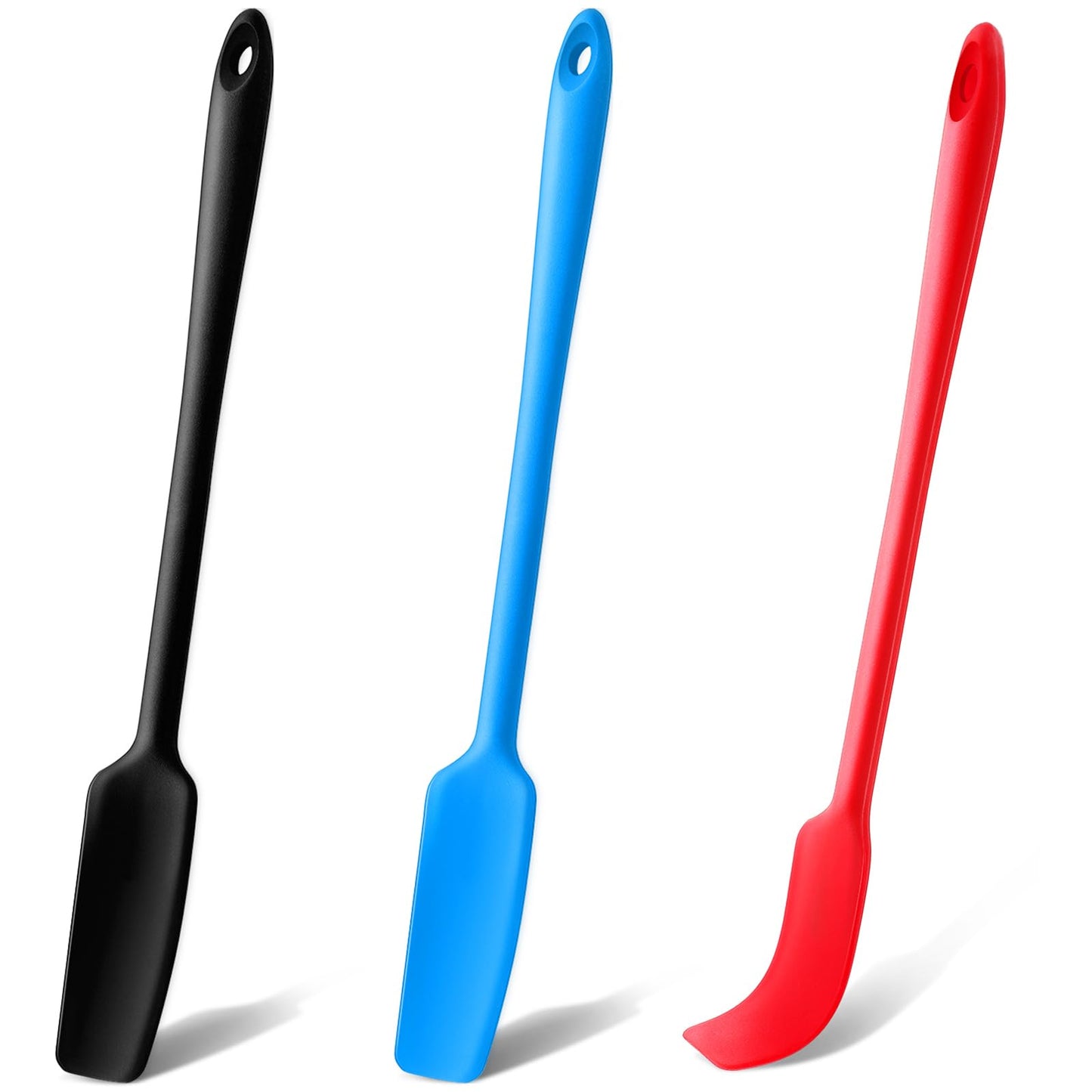 Mabor Silicone Jar Spatula, 3-Piece, Heat Resistant, Non-Stick, Skinny Spatula Scraper for Jars, Butter, Kitchen Accessories