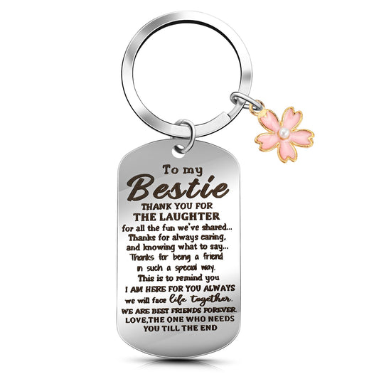 Tyqour Best Friend Keychain, Friendship Gifts for Women Friends, Coworker Going Away Gift, Bff Bestie Gifts for Girls Sister Bestie Female Birthday Gifts