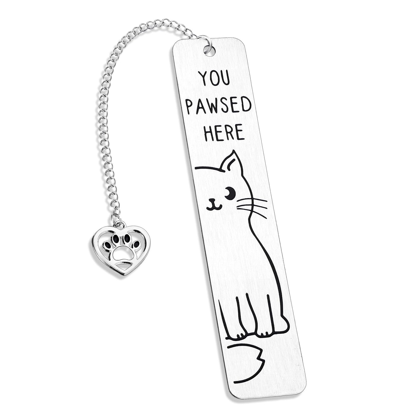 Tyqour Cute Cat Bookmarks, Cat Lover Gifts for Women Men Book Lovers Gifts, Funny Cat Gifts for Friends Coworkers, Birthday Gifts Christmas Stocking Stuffers for Book Reading Bookish Gifts