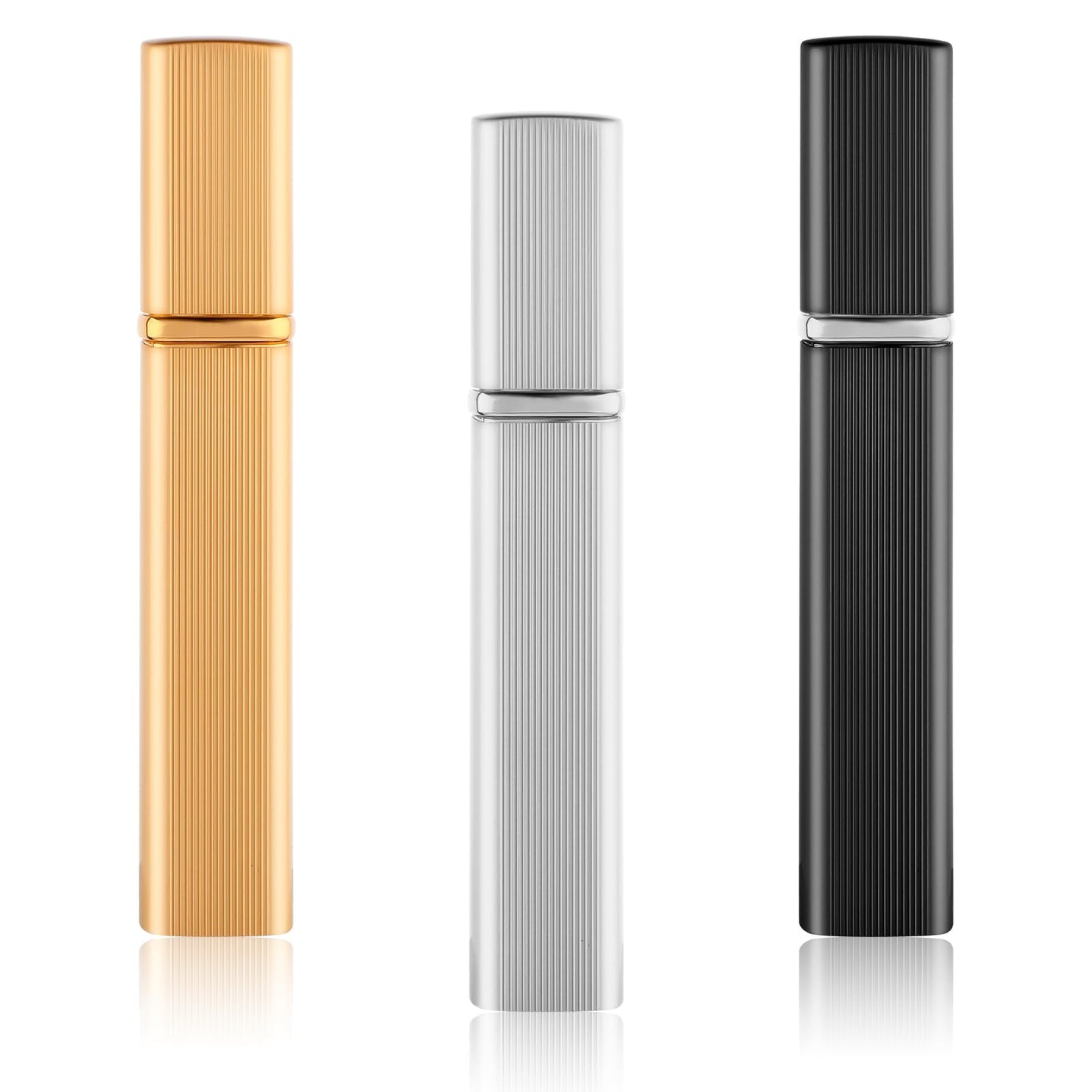 Ouligay 3Pcs Perfume Atomiser Refillable 12ML Portable Perfume Aftershave Spray Bottle Mini Travel Size Perfume Atomizer Leak Proof Cologne Dispenser for Women Men