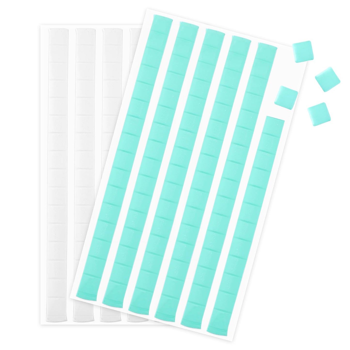 Pack of 192 Adhesive Clay Poster Glue for the Wall Removable Adhesive Pads 3D Double-Sided Adhesive Pads Removable Wall Adhesive Cushion Flexible Reusable for Pictures Posters Photo Frame (White