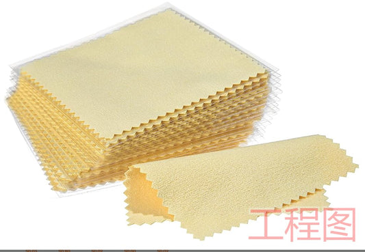 Xinjoduz Pack of 50 Jewellery Cleaning Cloth 3.15 x 3.15 Inches Silver Cleaning Cloth for Jewellery Polishing Cloth Silver Cleaning Cloth Silver Cloth for Jewellery Cutlery Coins Silver Gold Platinum