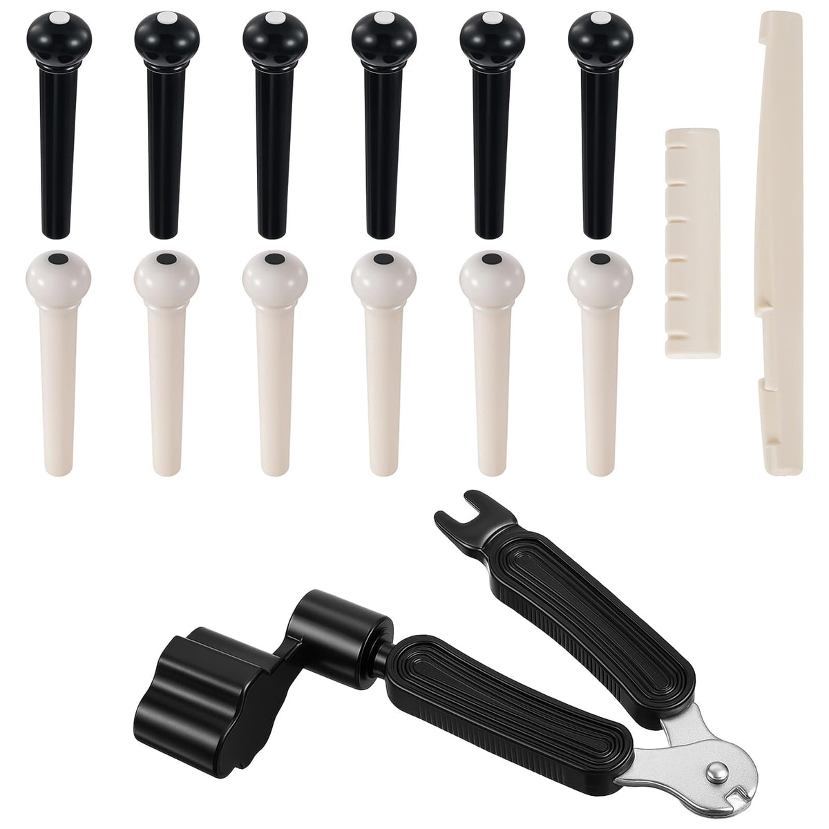 15pcs Acoustic Guitar Bridge Pins Kit Guitar Pegs Replacement Part