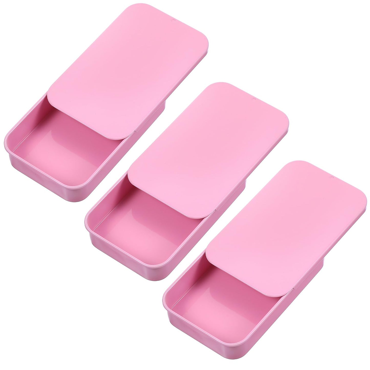3 PCS Floss Case Portable Travel Floss Box Travel Flosses Picks Case Refillable Glide Flosses Storage Container Refillable Portable Pick Holder and Dispenser for Dates Dinners and Hotels(Pink)