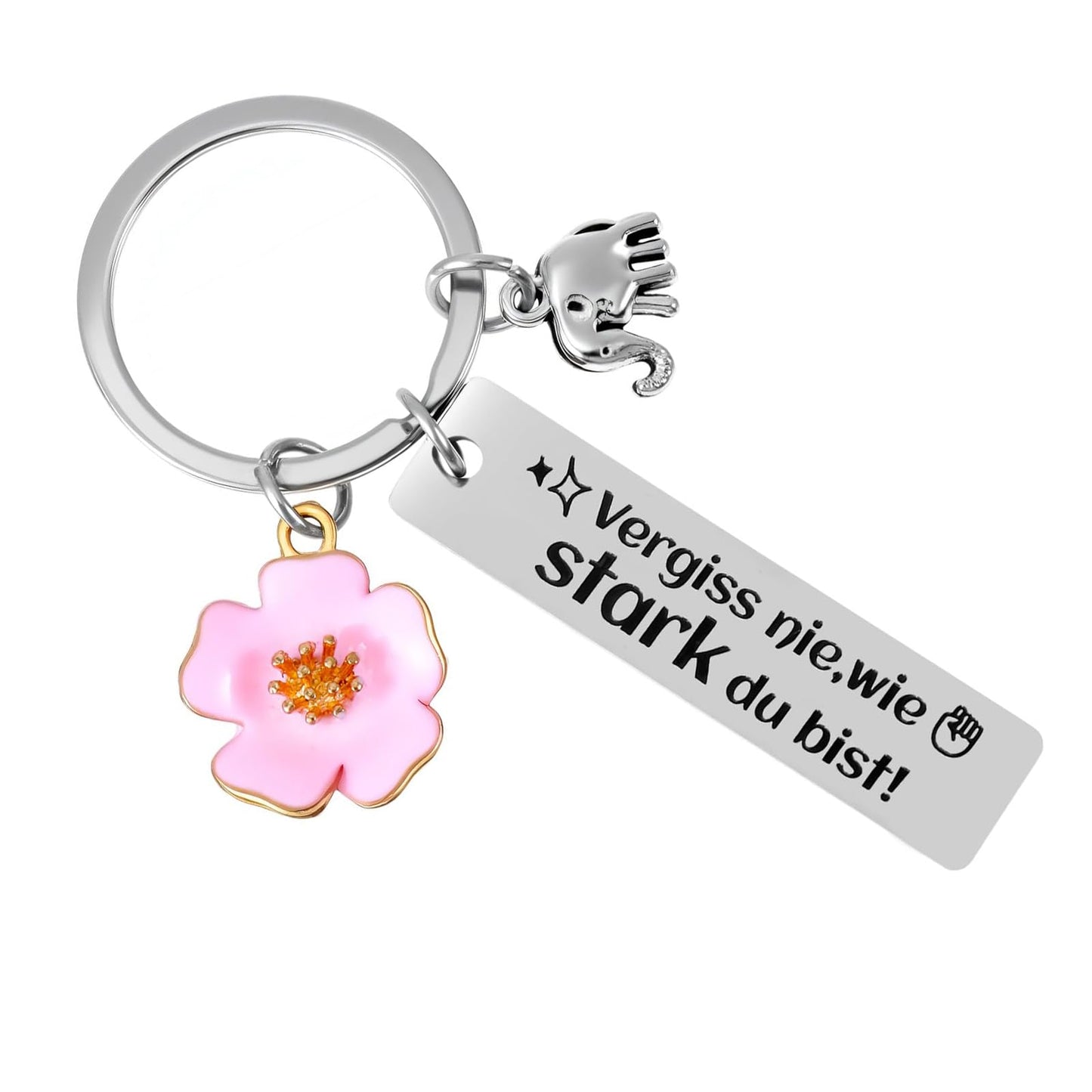 Tyqour Courage Gift Best Friend Gifts for Women Birthday Gift Get Well Gifts for Girlfriend Mum Birthday Wife Small Gift Lucky Charm Keyring