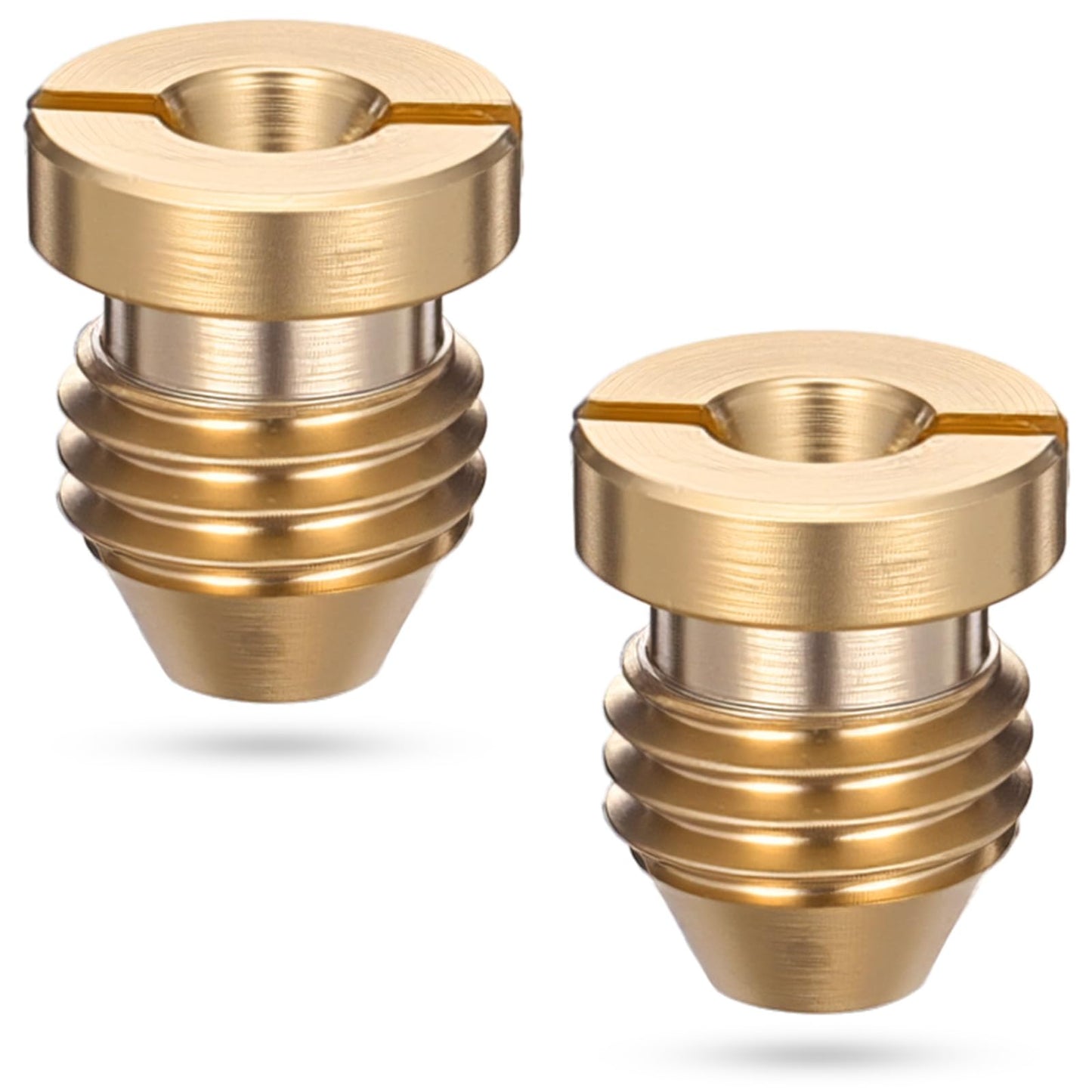 2 PCS Foam Orifice 1.1mm Orifice for Foam 1.1mm Nozzle Tips Universal Brass Thread Nozzle Tips Universal Connector for Foams Sprayer for Snow Foams Lance Car Wash Garden Hose Use (Gold)