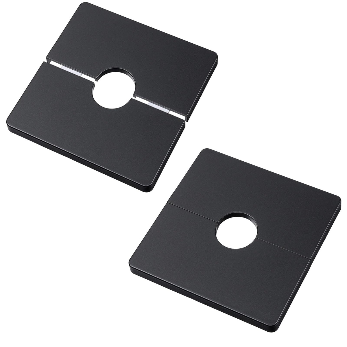 Chsoejuf 2PCS 3.4" OD Extra Large Shower Arm Flange Escutcheon Plate Square