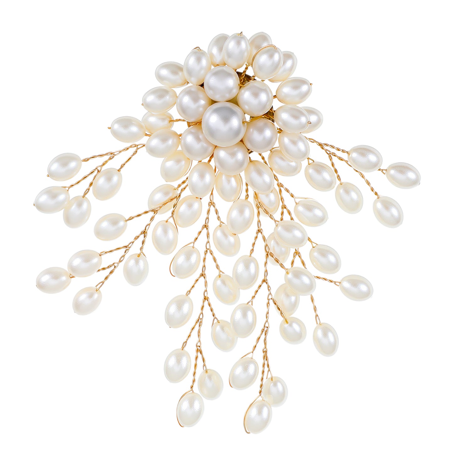 3.54Inch Pearl Brooches for Women,Ymapinc Brooches and Pins for Women Hats Bags Suits Dresses Accessories Bride Bridesmaid Wedding Decoration