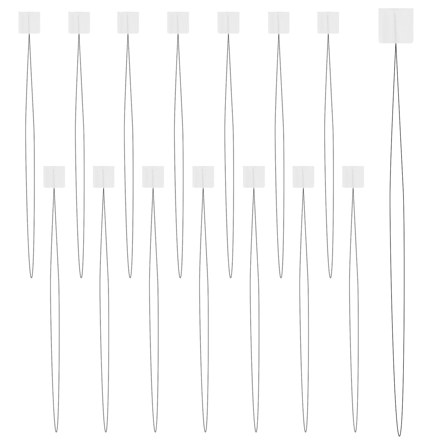 15 PCS Punch Needle Threader 8.26 Inch Long Needle Threader Embroidery Stitching Craft Tool Uick Needles Threaders Tool Cross Stitch Supplies for Hand Stitching Sewing Machine(White)