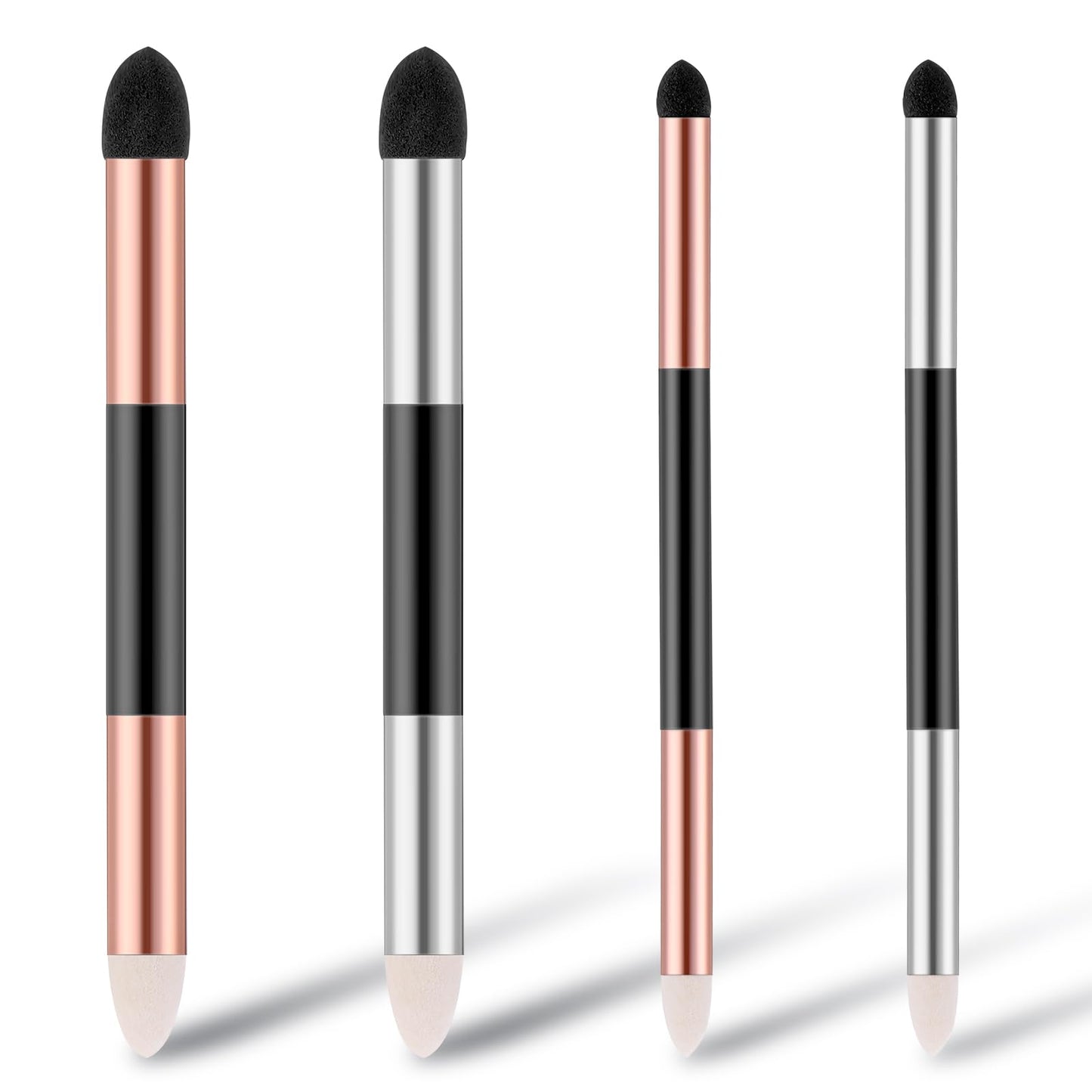 Nogeqi 4 Pcs Double Headed Blending Stumps 2 Sizes Blending Pencil Blending Stump Sponge Brush Foam Brush Blending Stumps Blending Sticks for Drawing Highlight Shadow Detail Correcting Tool