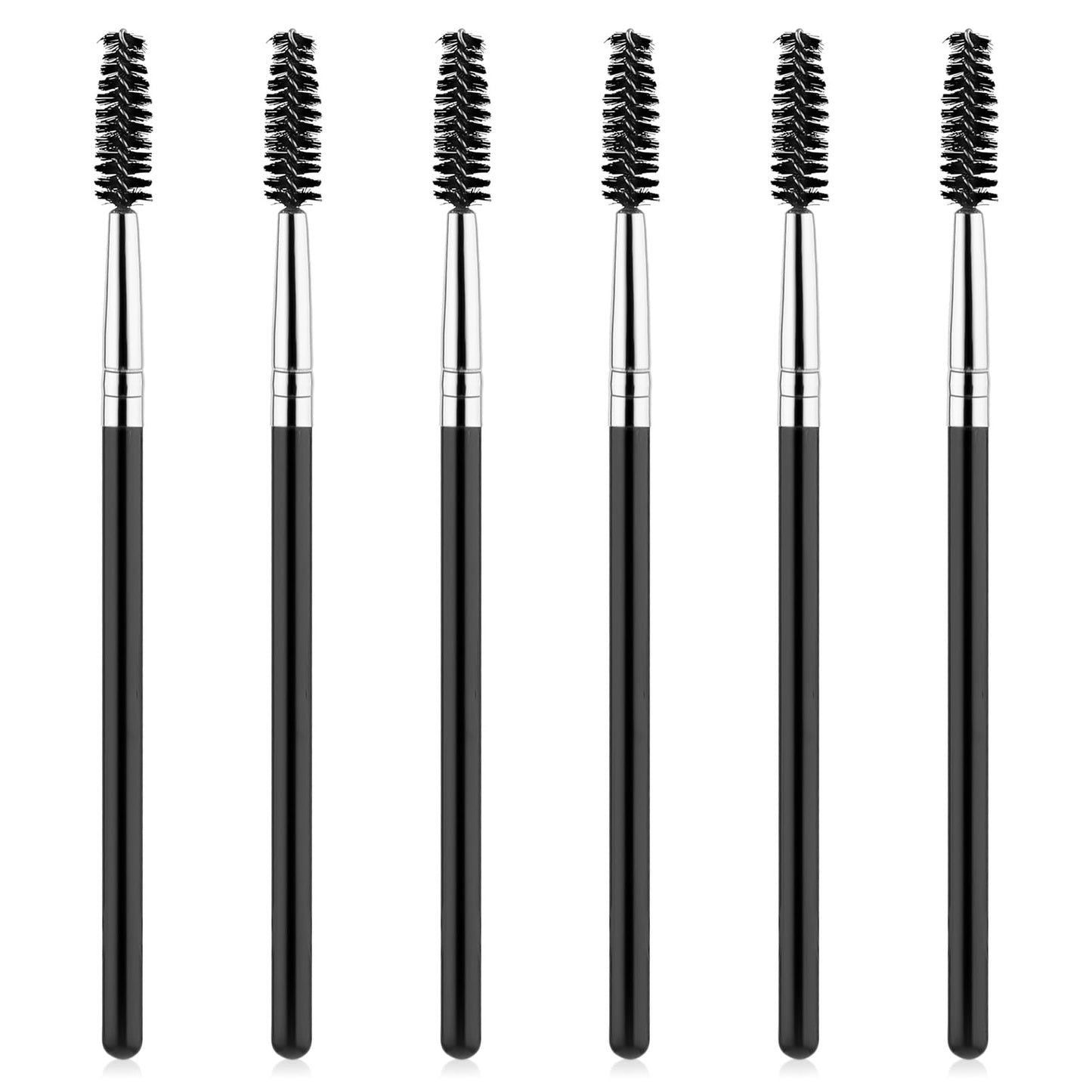 Teaaha 6PCS Eyelash Spoolies Set - Portable Eyelash Comb & Brow Brush, Reusable Mascara Brush, Lamination Tool for Eyebrows & Lash Filler, Brow Lift & Tint Interdental Brushes