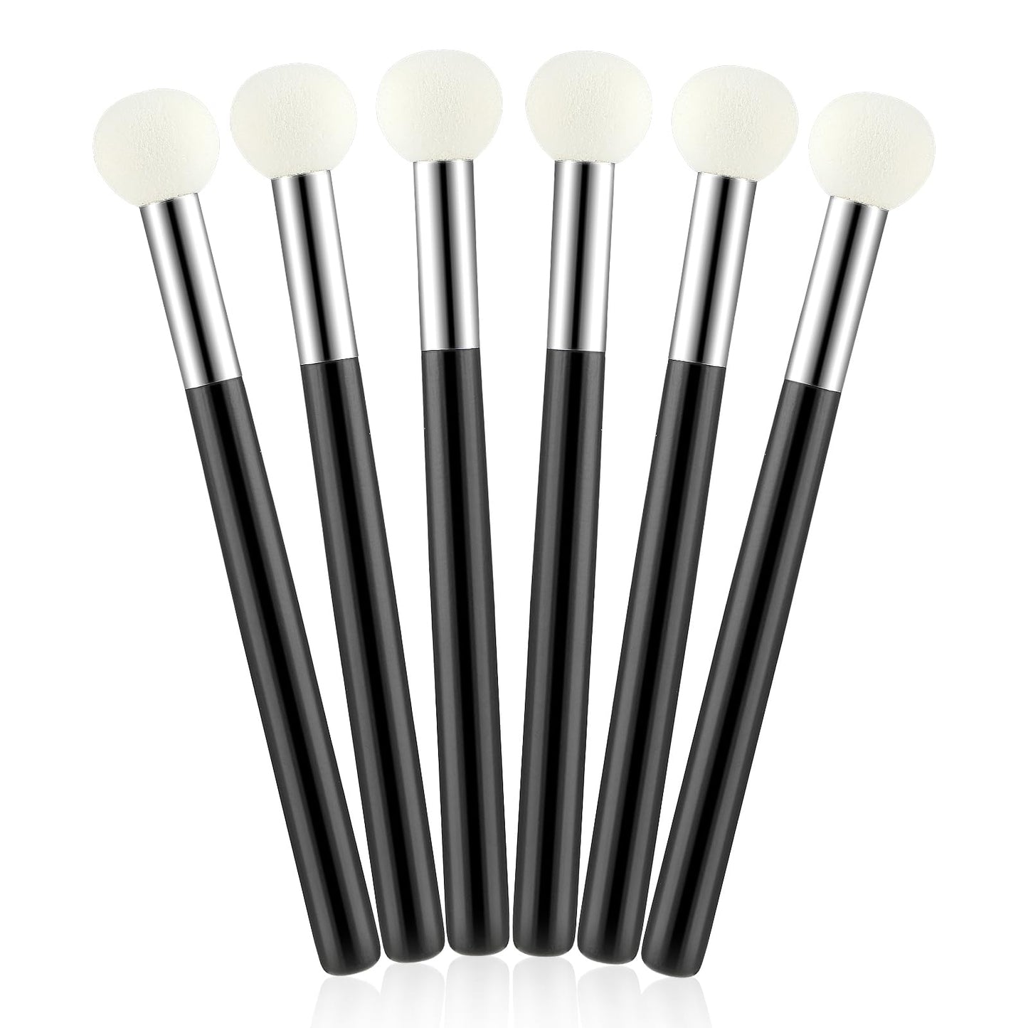 Mabor 6Pcs Mushroom Makeup Sponge Brush Small Concealer Sponge Makeup Applicator Under Eye Makeup Sponge with Handle for Face Eyelids Nose Concealer Applicator for Women Girls