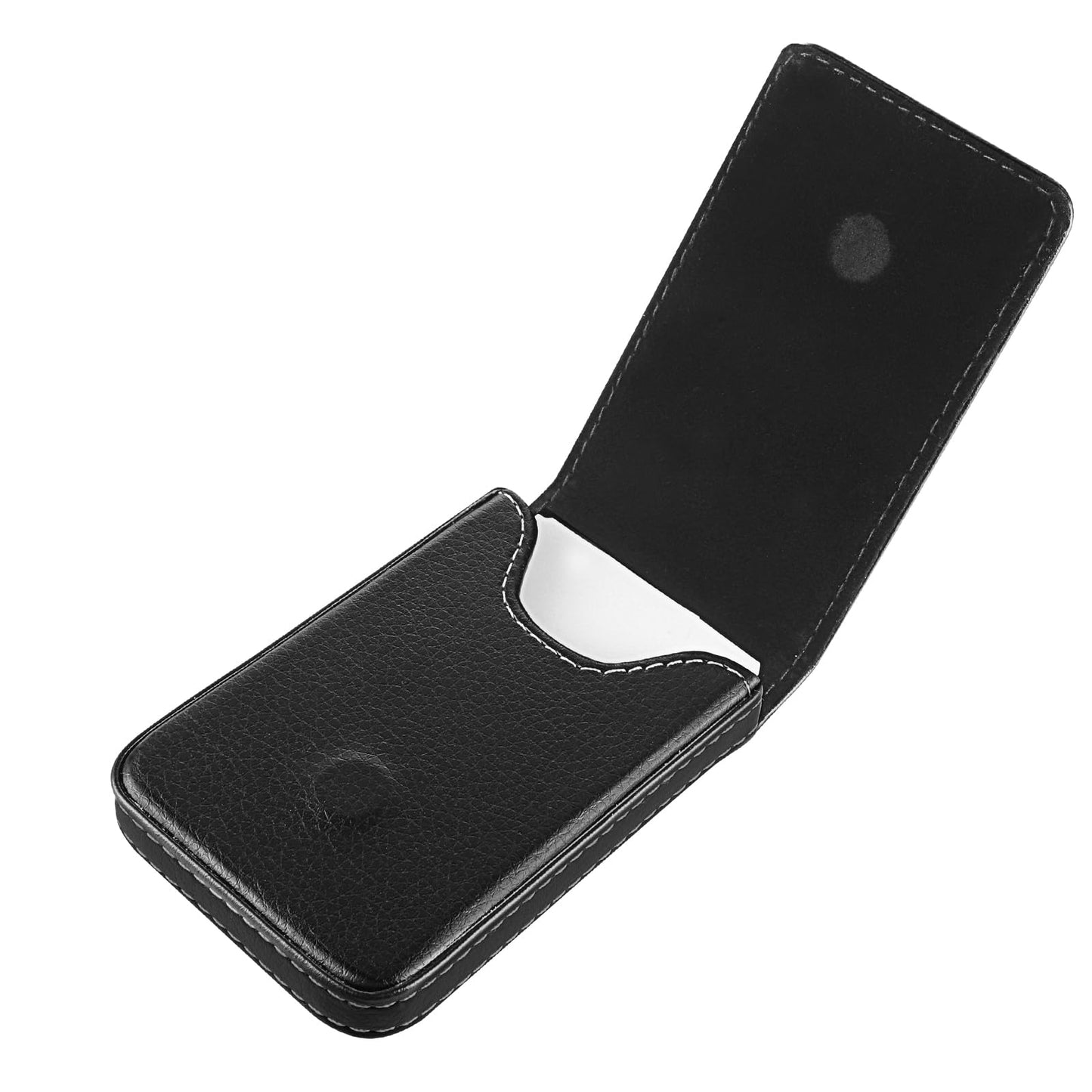 PU Leather Business Card Holders Vertical Business Card Wallet Holder Case with Snap Closure, Vertical Pocket Design, Minimalist RFID Blocking Wallet for Men Womencredit Cards and Id Display