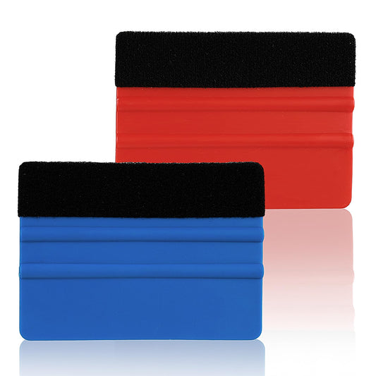 2 Pack Vinyl Wrap Tools 4 Inch Vinyl Wrap Squeegee Applicator Professional Vinyl Wrap Applicator for Car Vinyl Wrap Window Tint and Furniture Film and Window Film Sign Smoothing(Blue,Red)