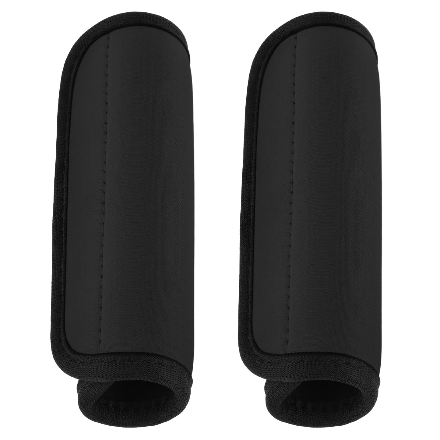 Pack of 2 Suitcase Handle Cover, Luggage Handles, Comfortable Neoprene Luggage Handle Wrap Nylon Suitcase Handle Cover, Removable Luggage Handle Covers for Travel Bag, Luggage, Suitcase (Black)
